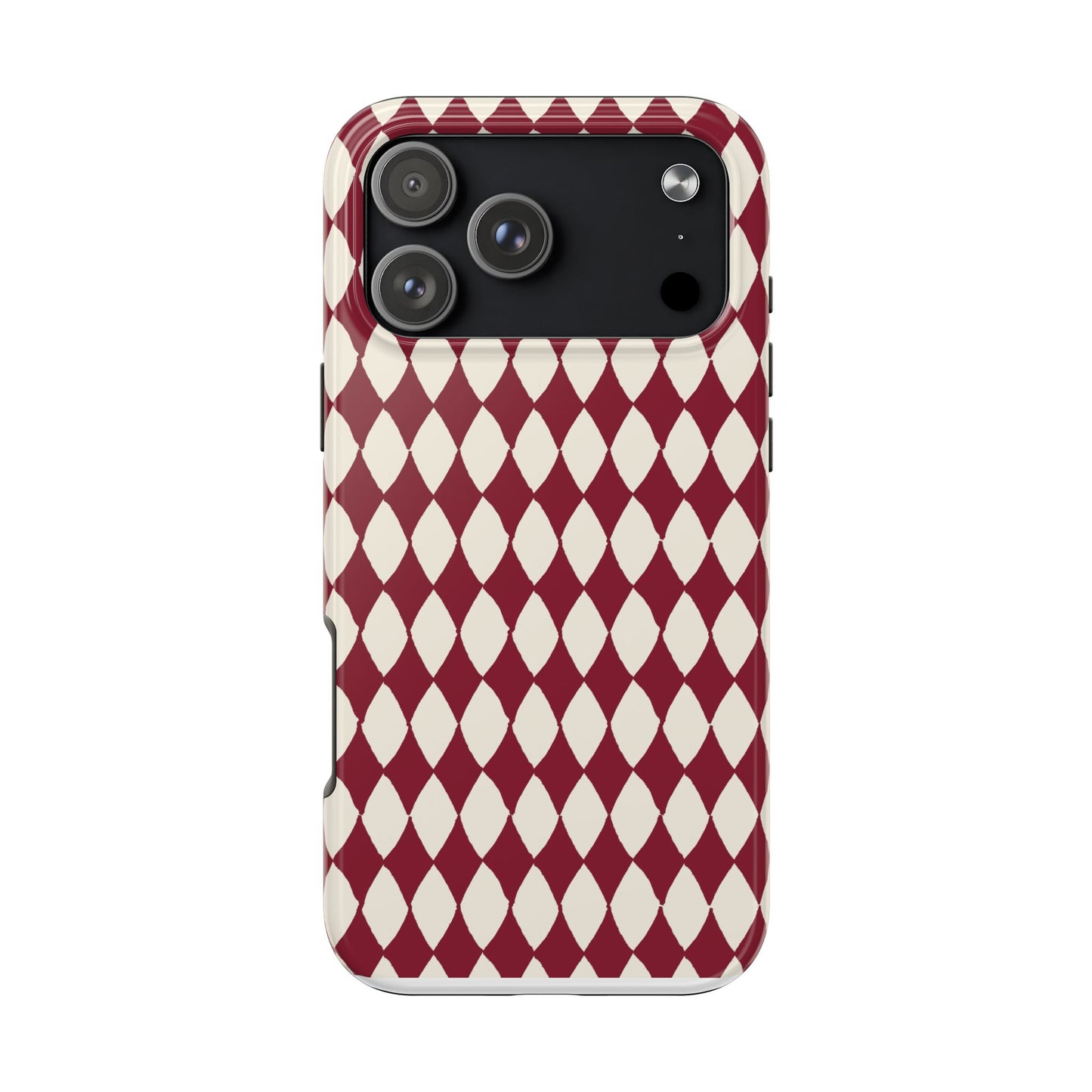Diamond Ivory / Red Phone Case