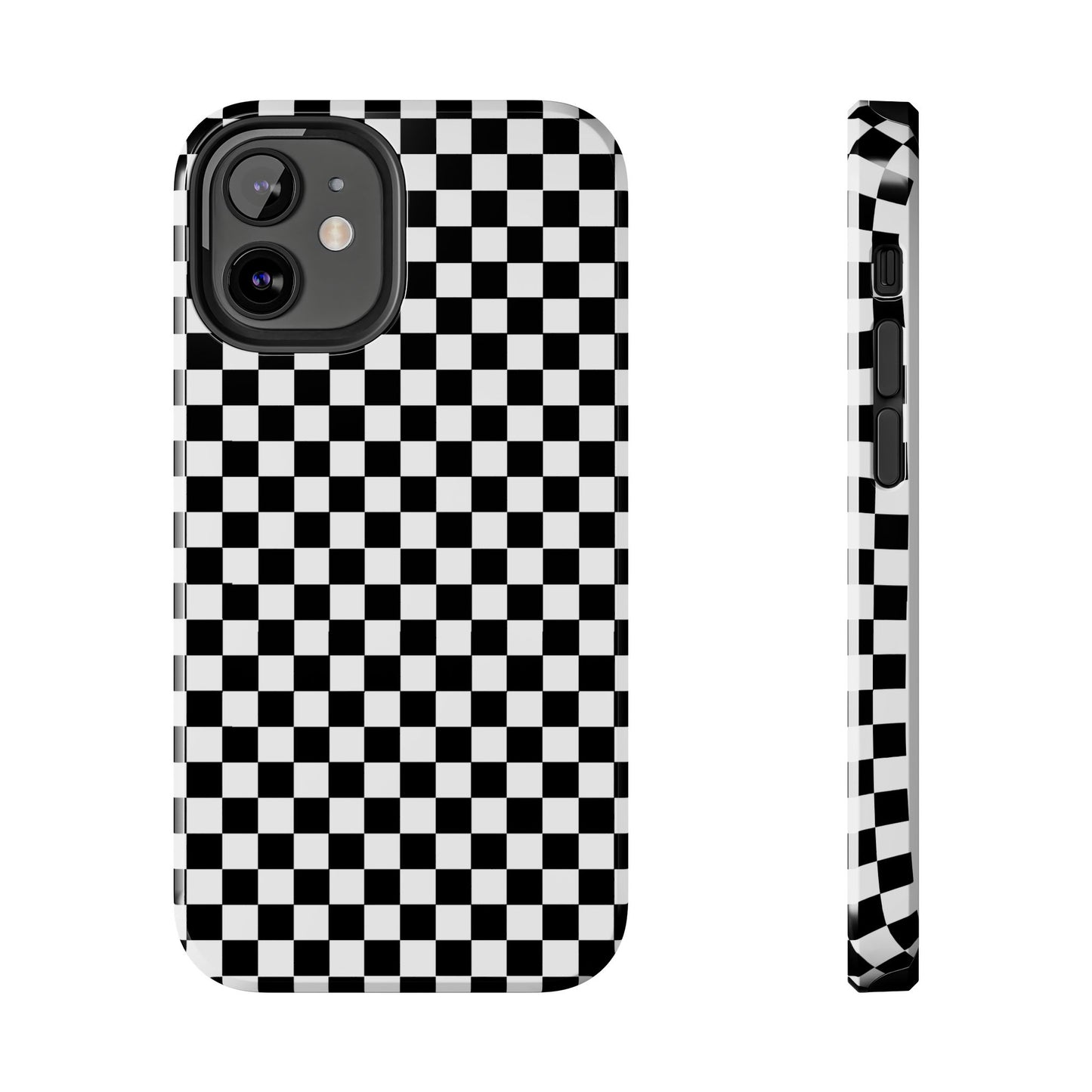 Checkerboard Black / White Phone Case