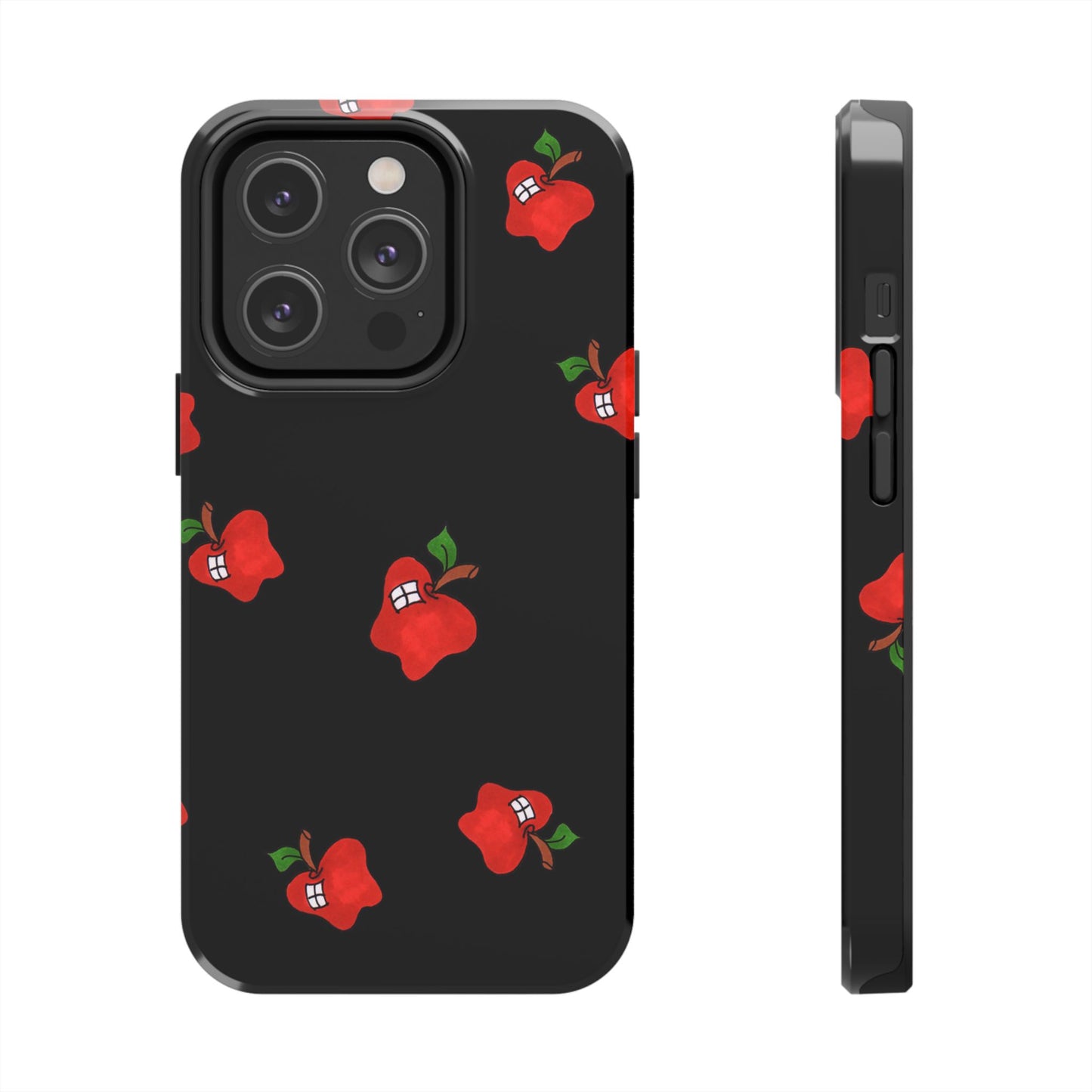 Flying Apples Black Phone Case