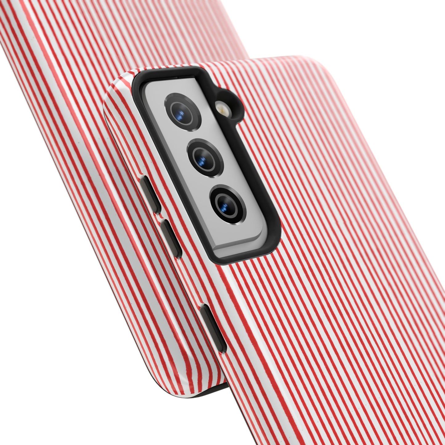 Stripe White / Red Phone Case