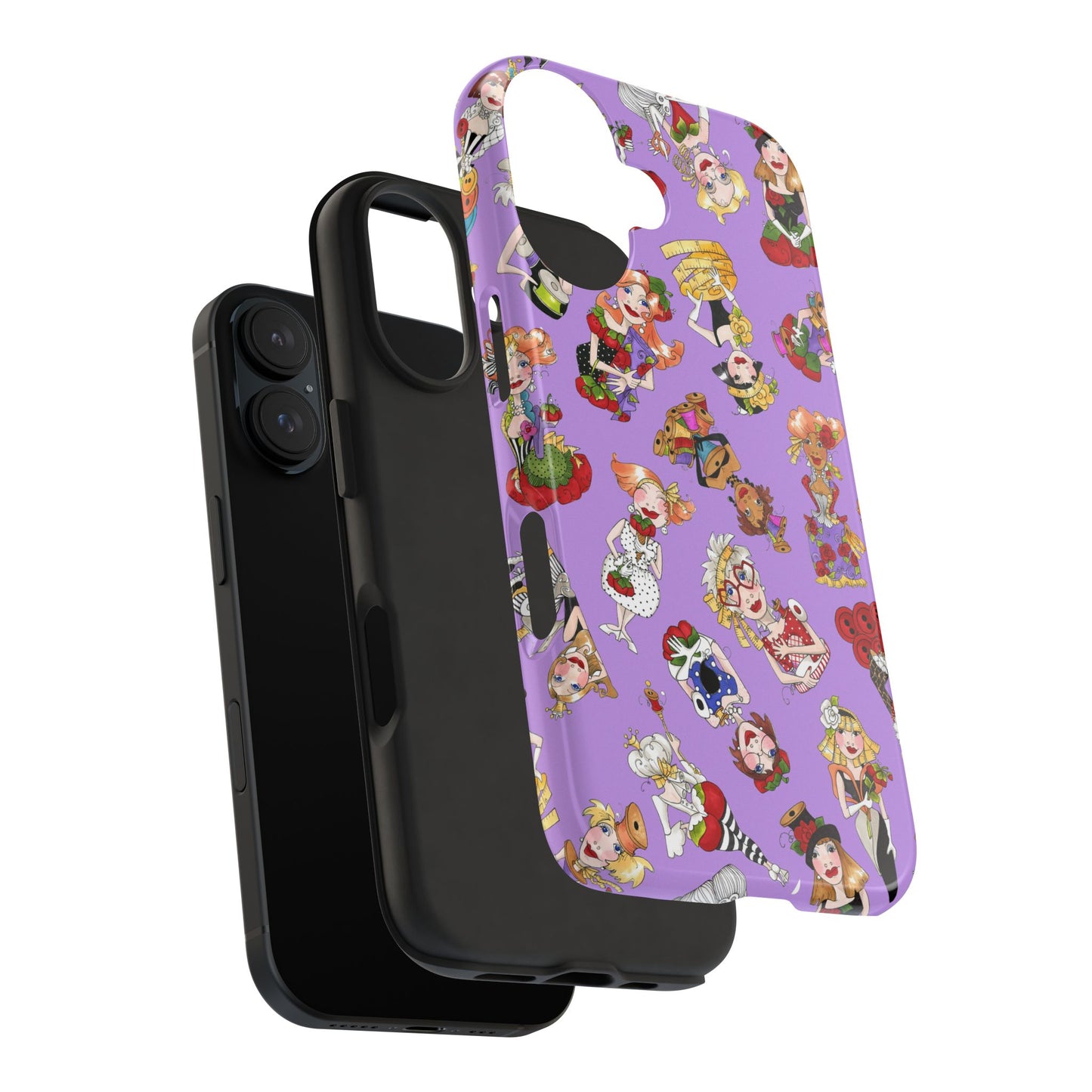 Curious Toss Purple Phone Case