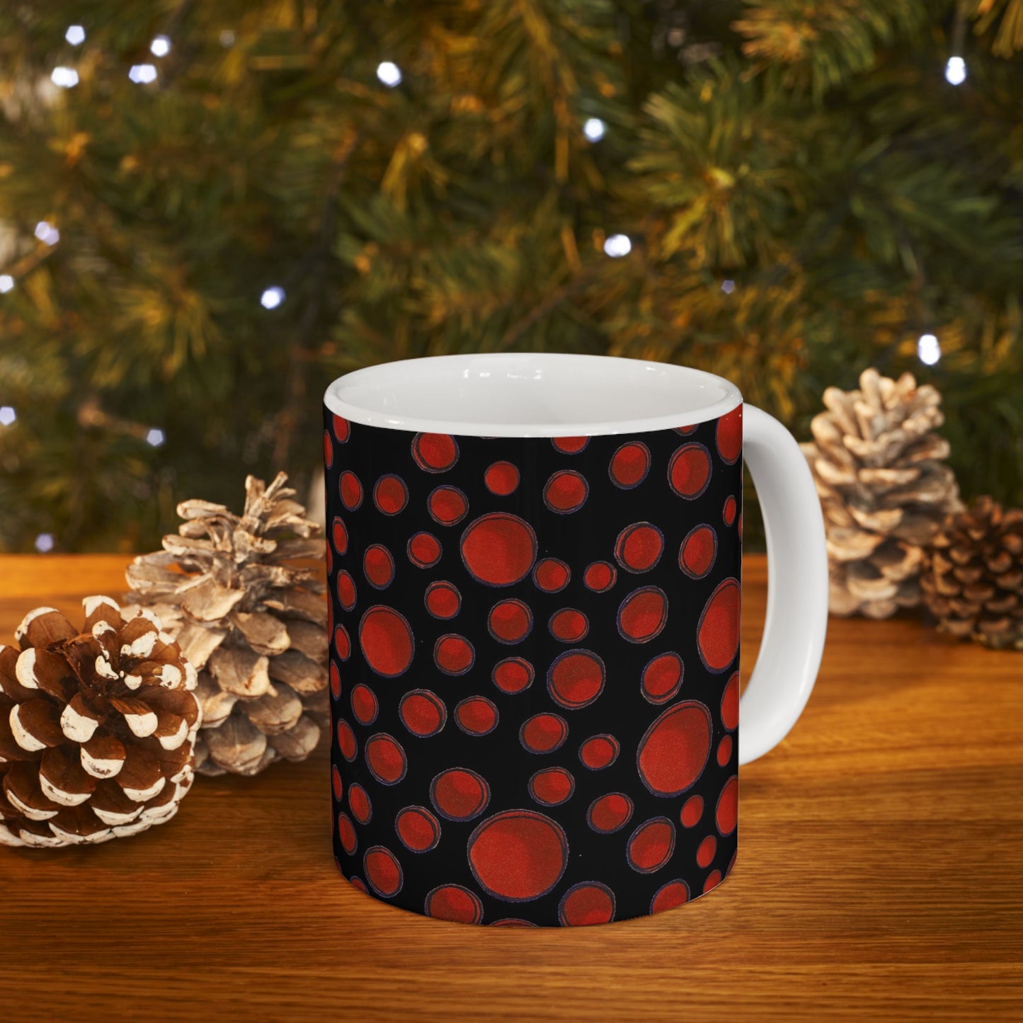 Dot Assortment Black / Red Cup