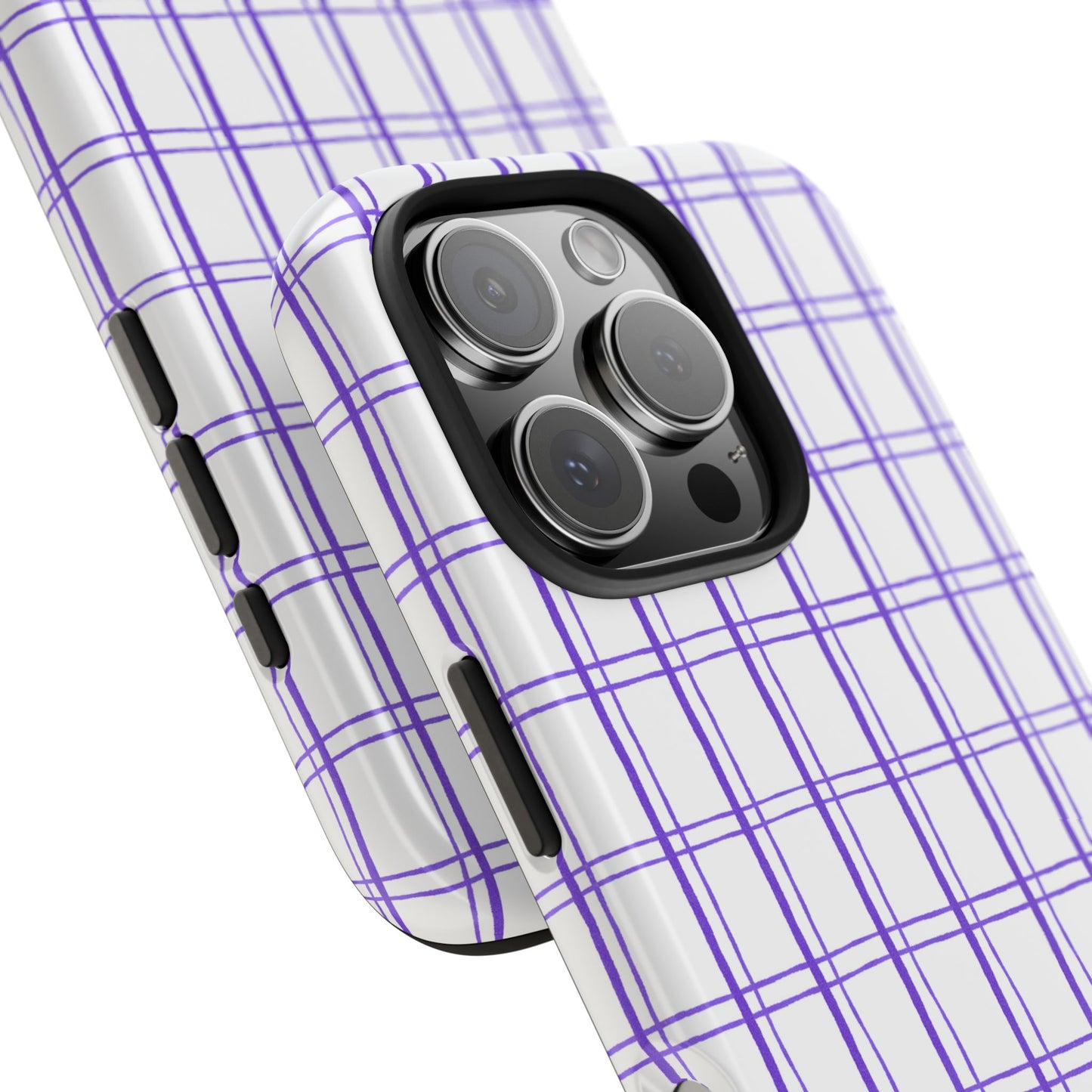Kitchen Plaid White / Blue Phone Case