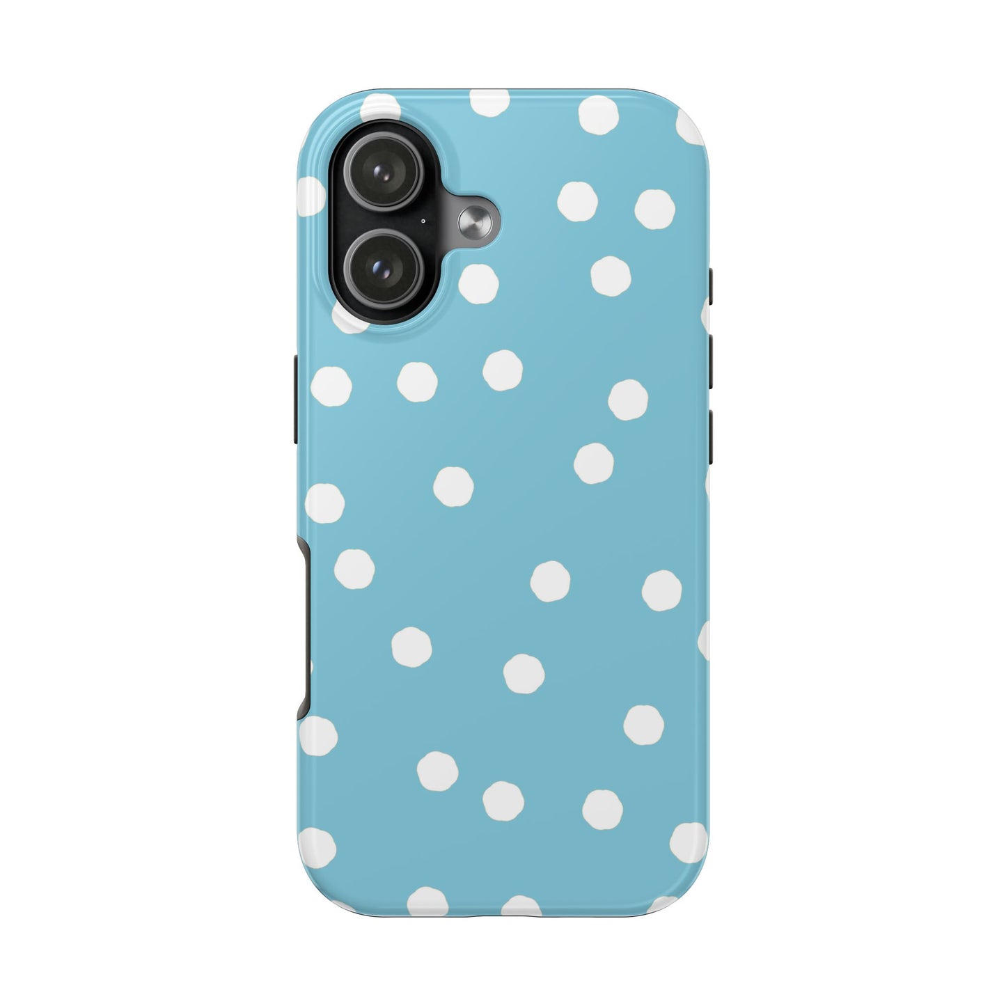Jumbo Dots Turquoise / White Phone Case