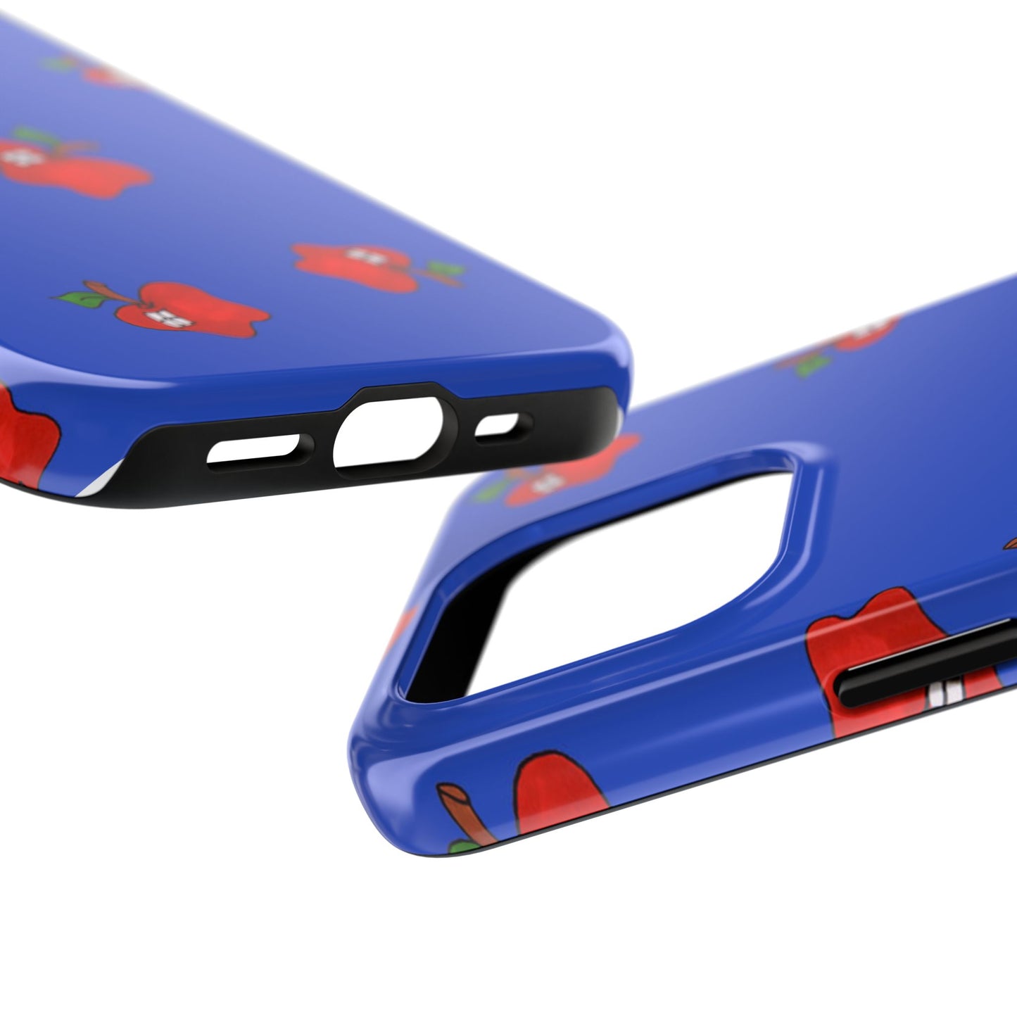 Flying Apples Blue Phone Case