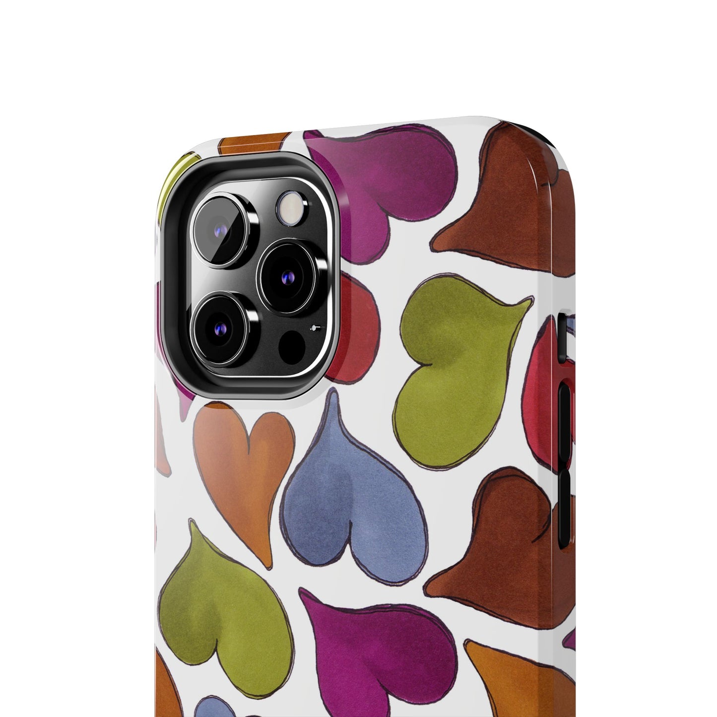 Big Hearted White Phone Case