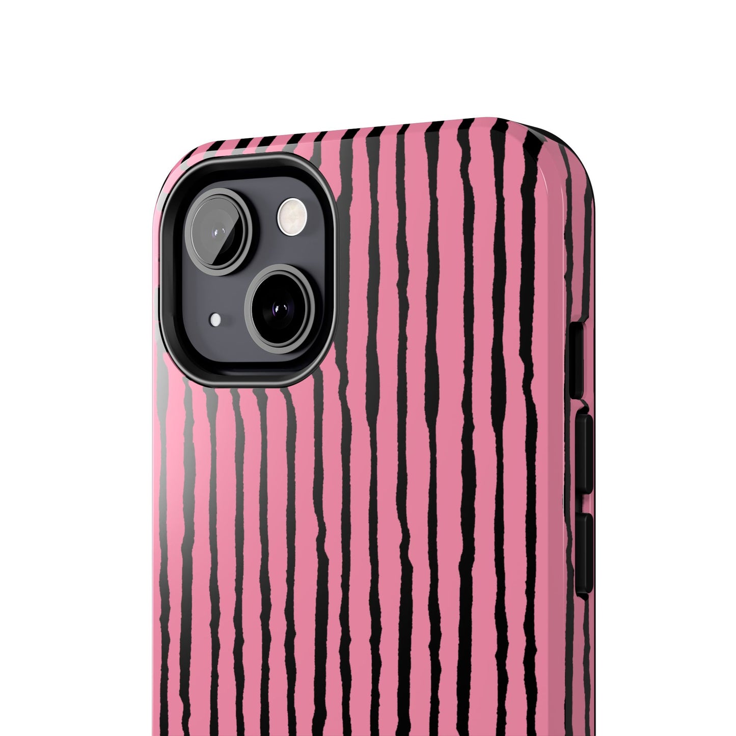 Sorta Stripe Bright Pink / Black Phone Case