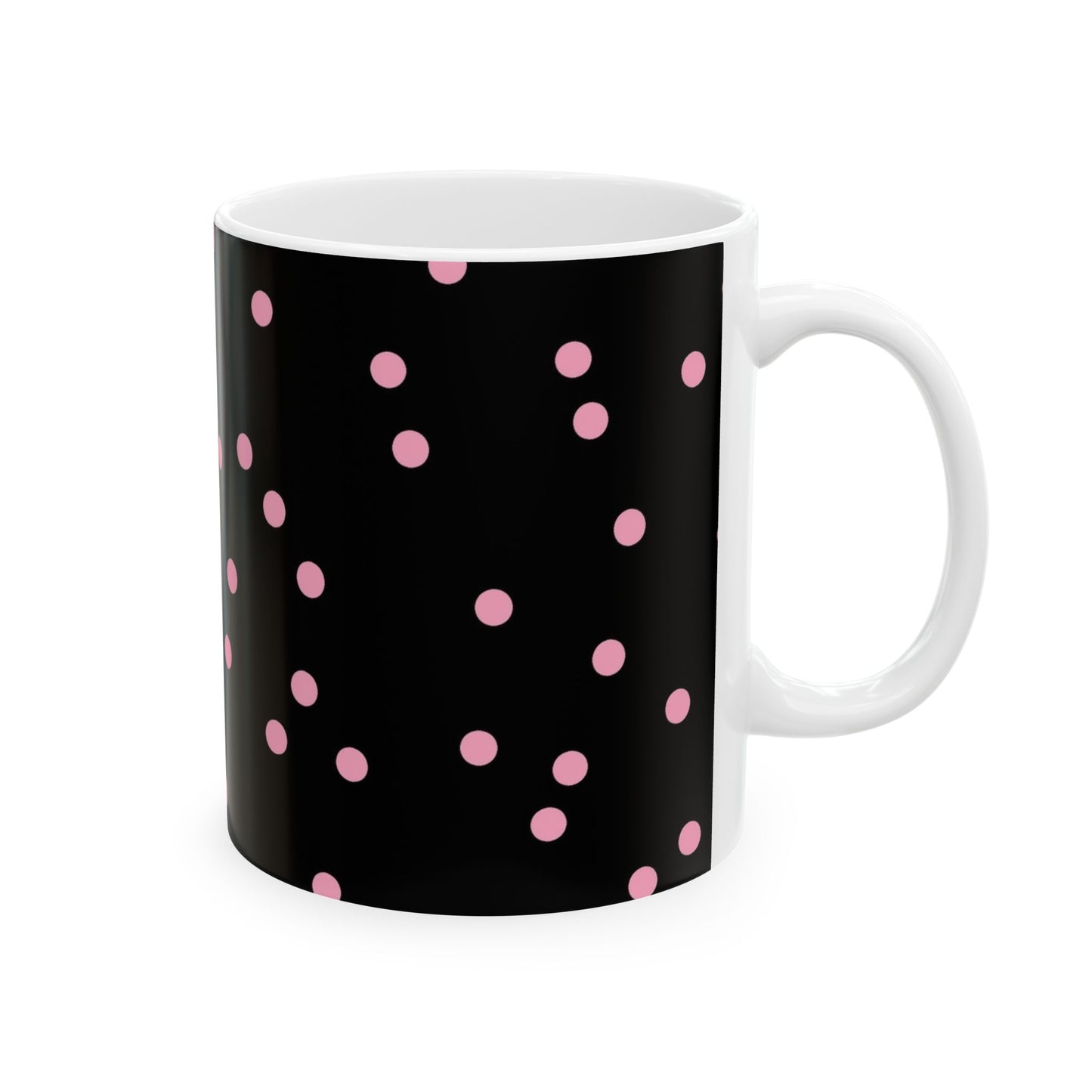 Space Dots Black / Pink Cup