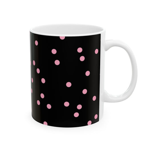 Space Dots Black / Pink Cup