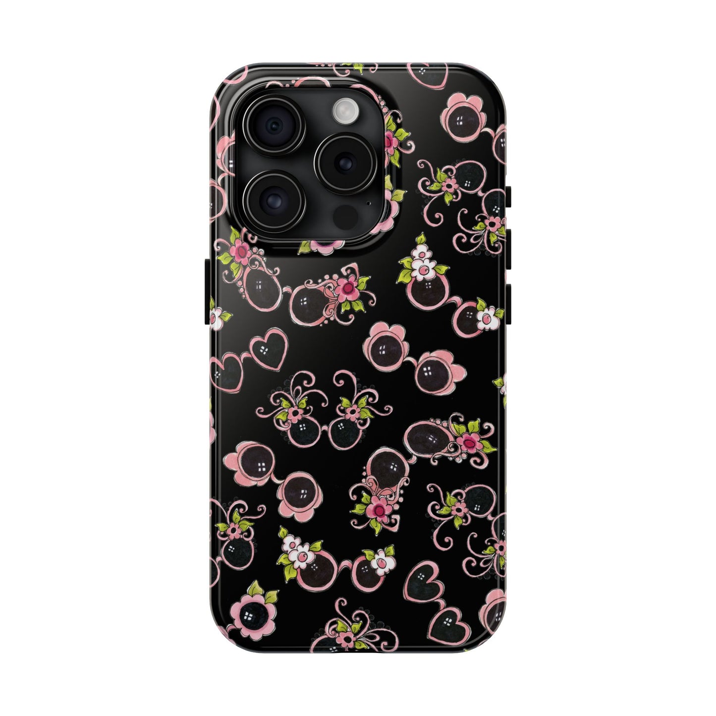 Tossed Shades Black Phone Case