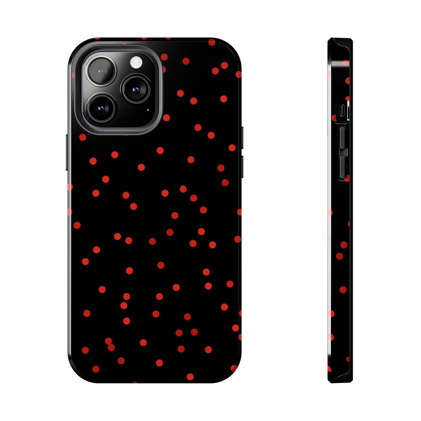 Space Dots Black / Red Phone Case