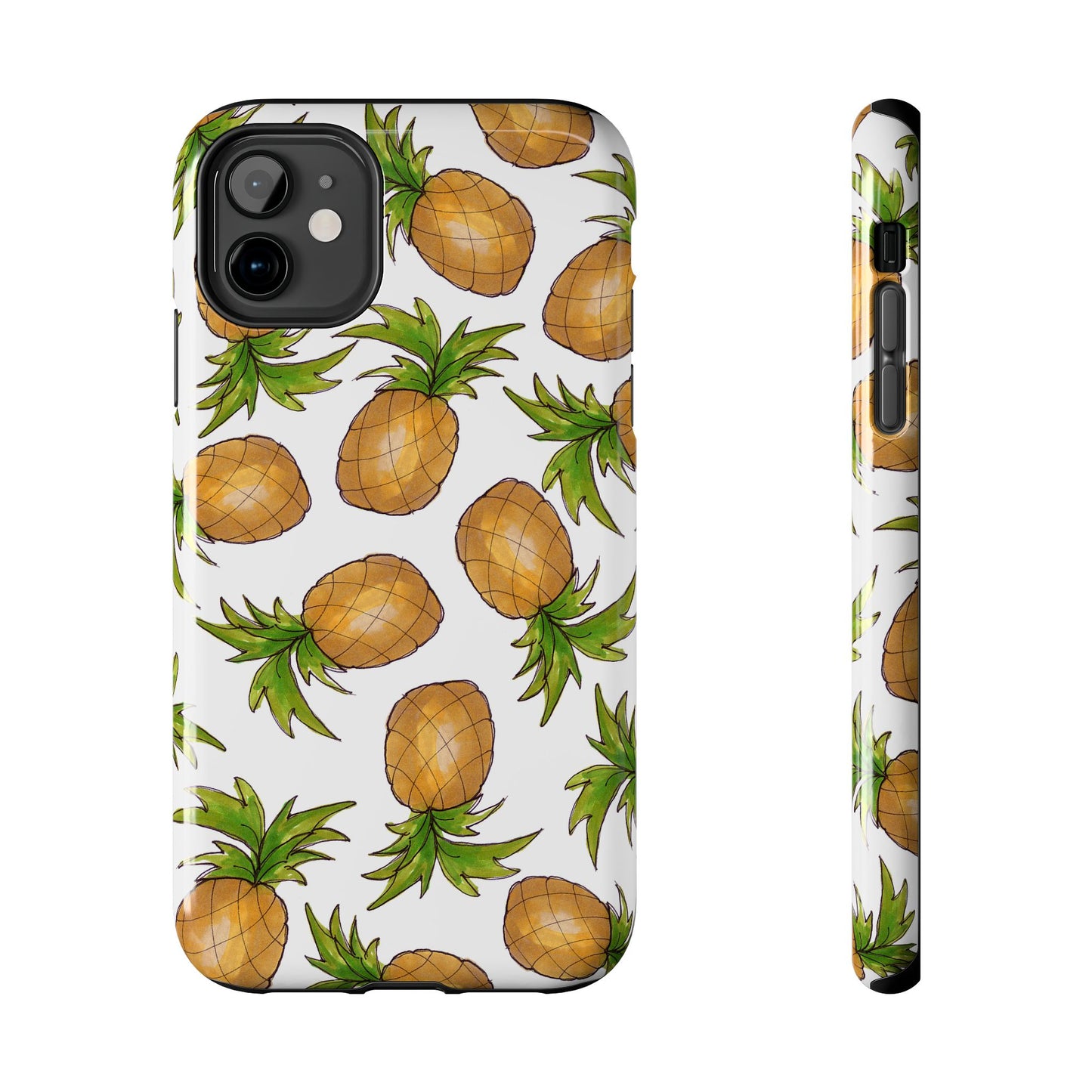 Pineapple Toss White Phone Case