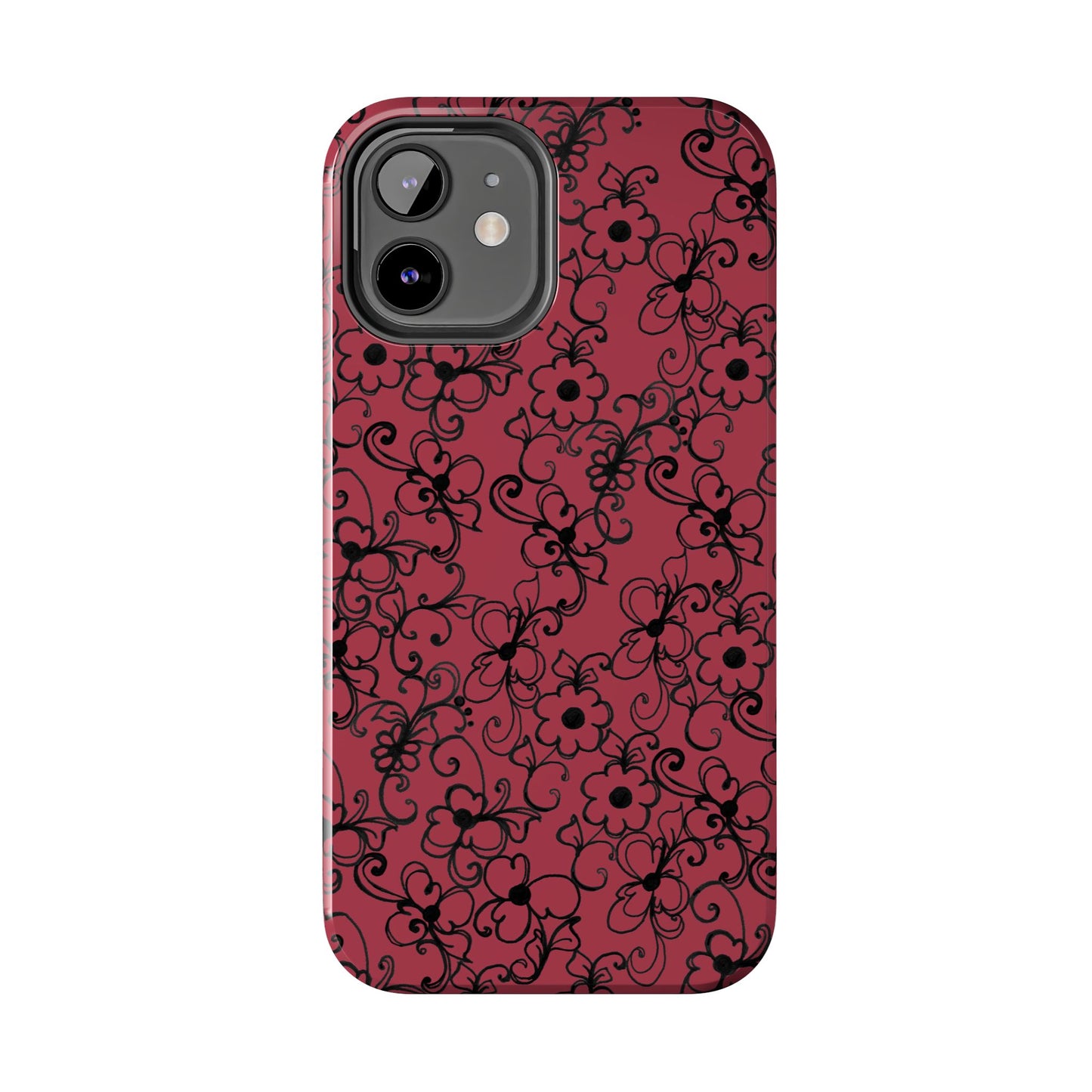 Daisy Jungle Red Phone Case
