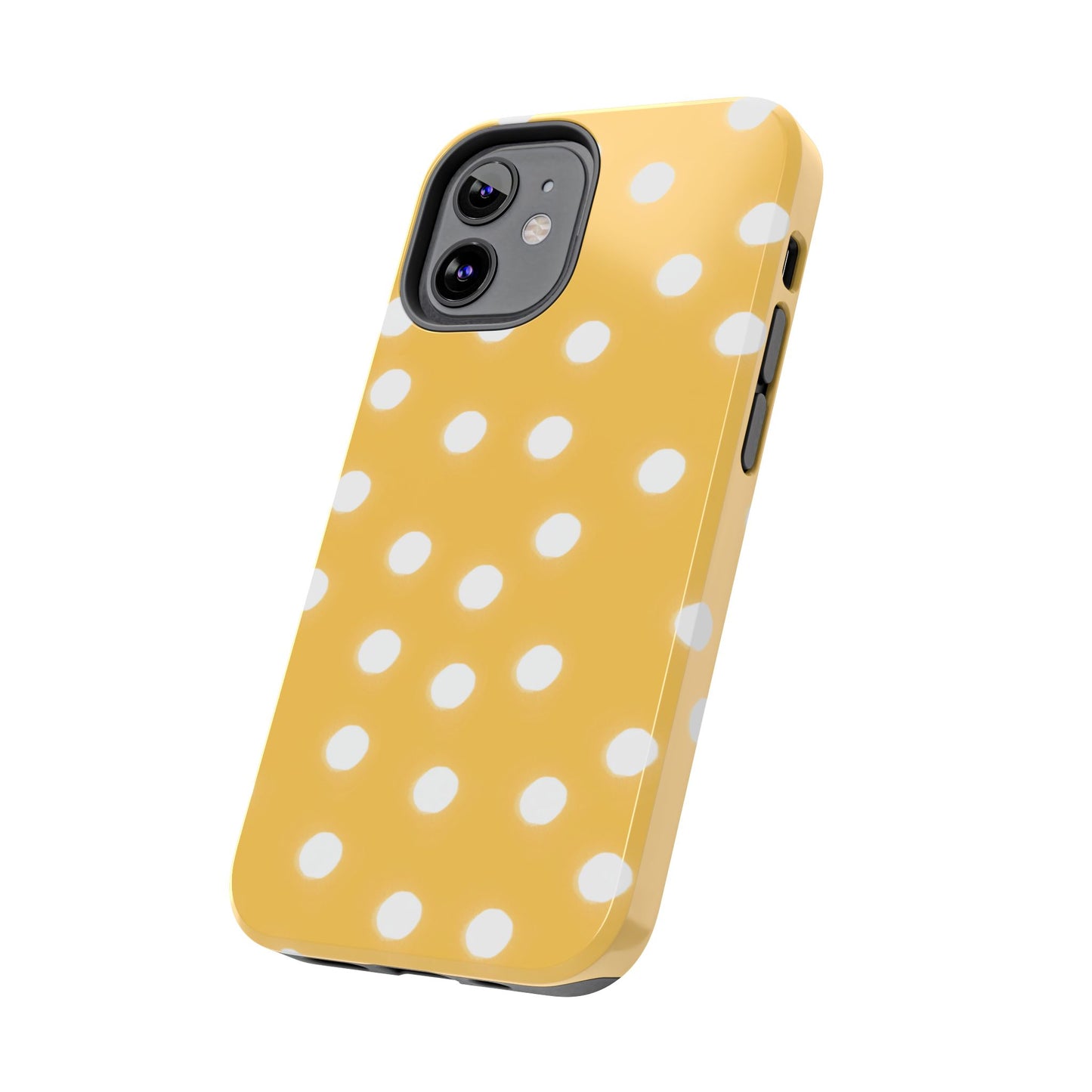 Jumbo Dots Yellow / White Phone Case