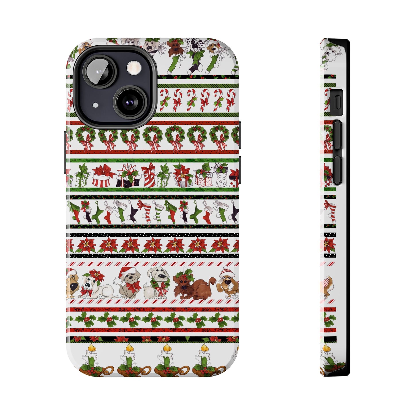 Holiday Borders White Phone Case