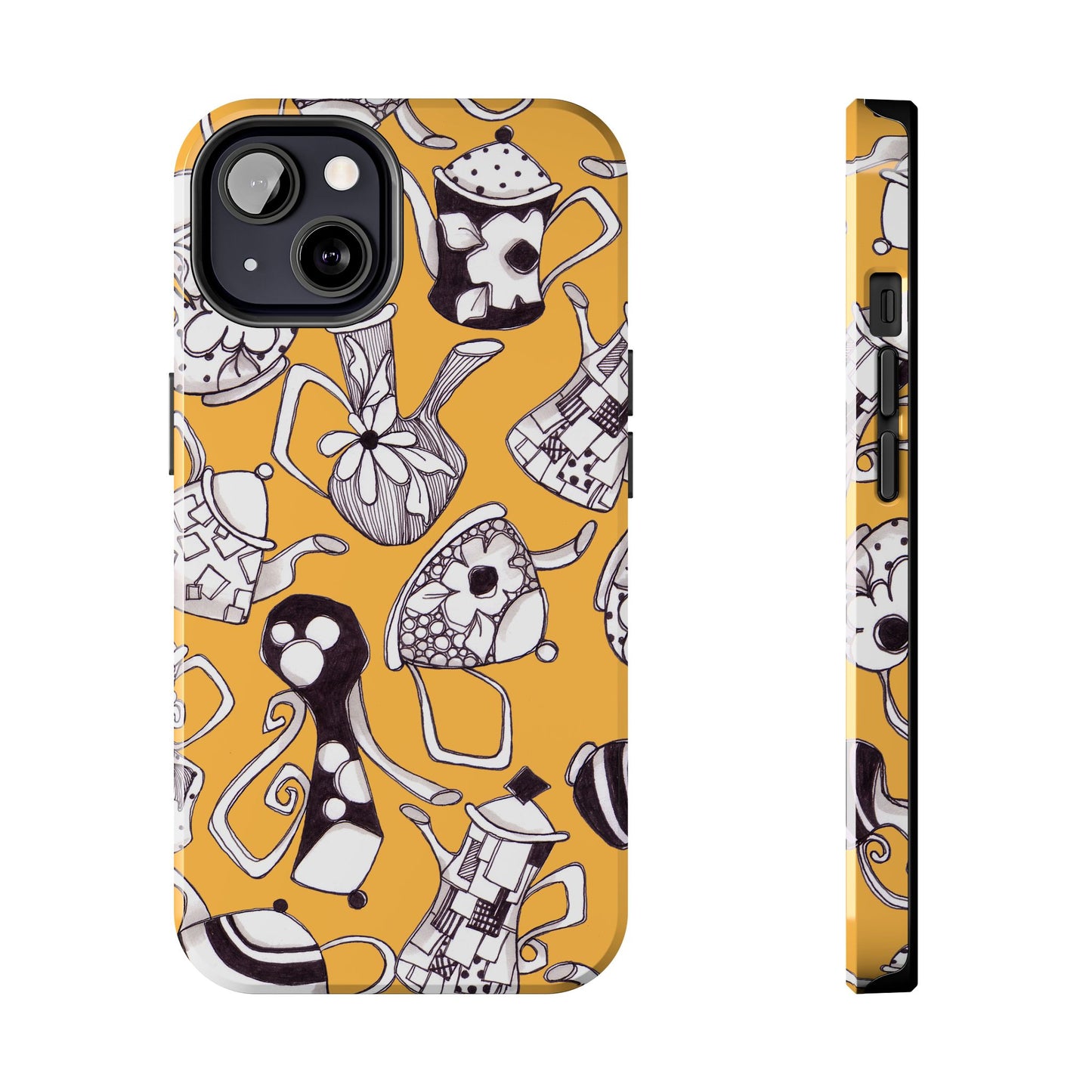 Fancy Pots Yellow Phone Case