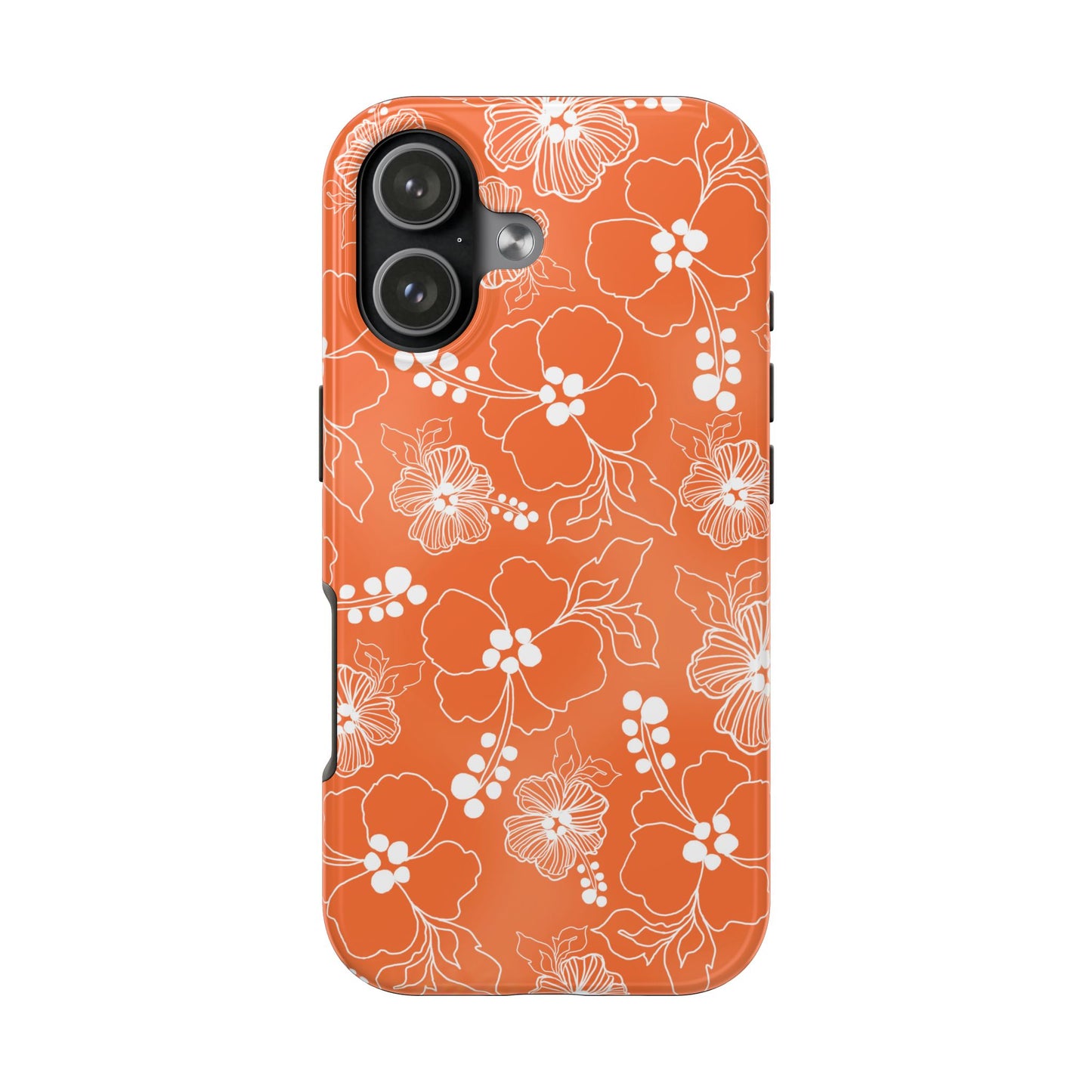 Lacey Hibiscus Coral Phone Case