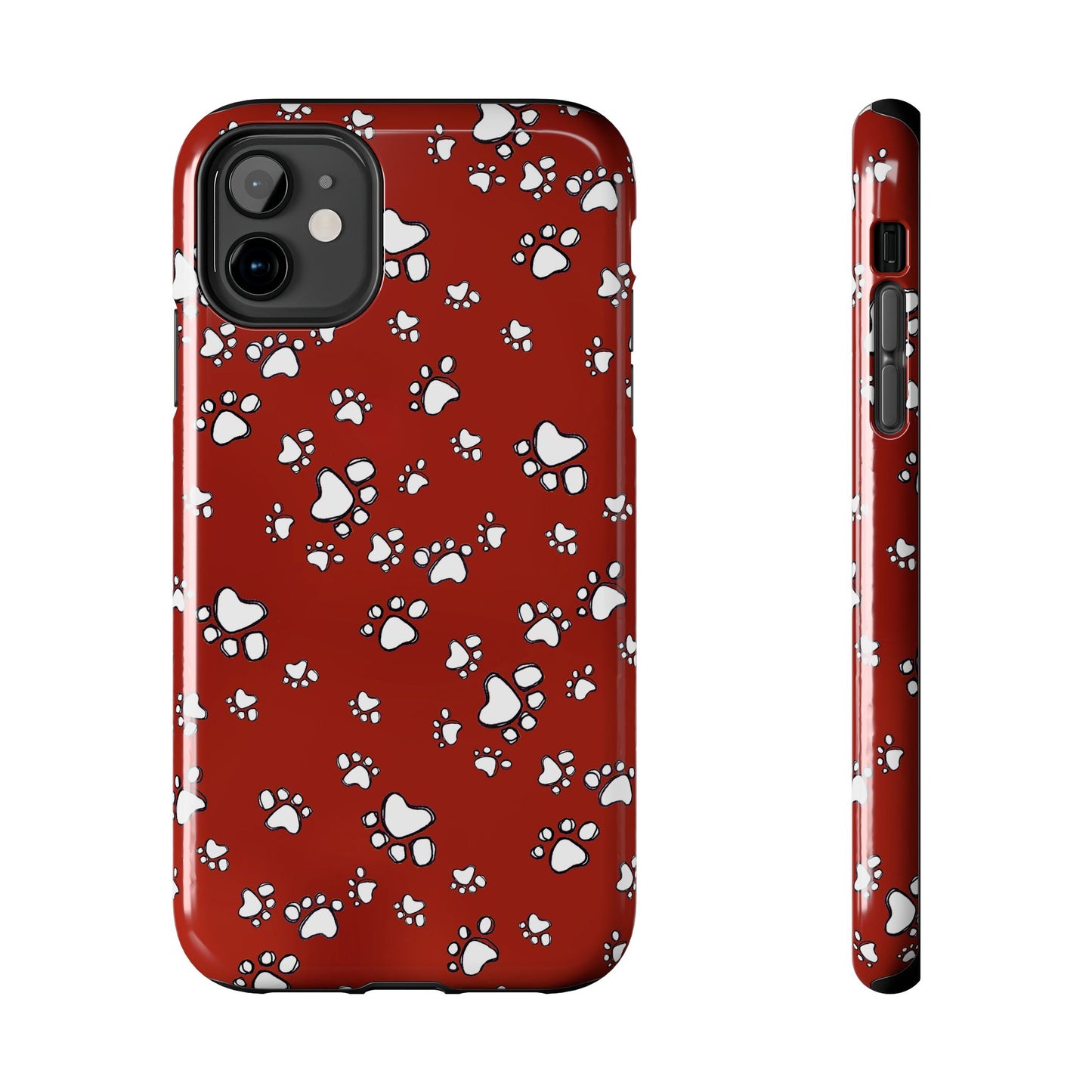 Paw Flakes Red Phone Case