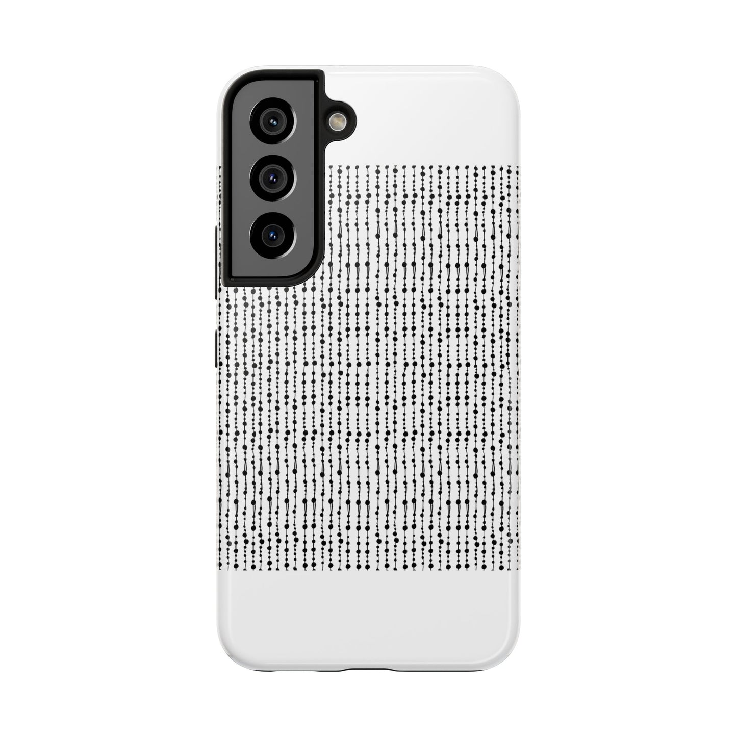 Beaded Curtain White / Black Phone Case