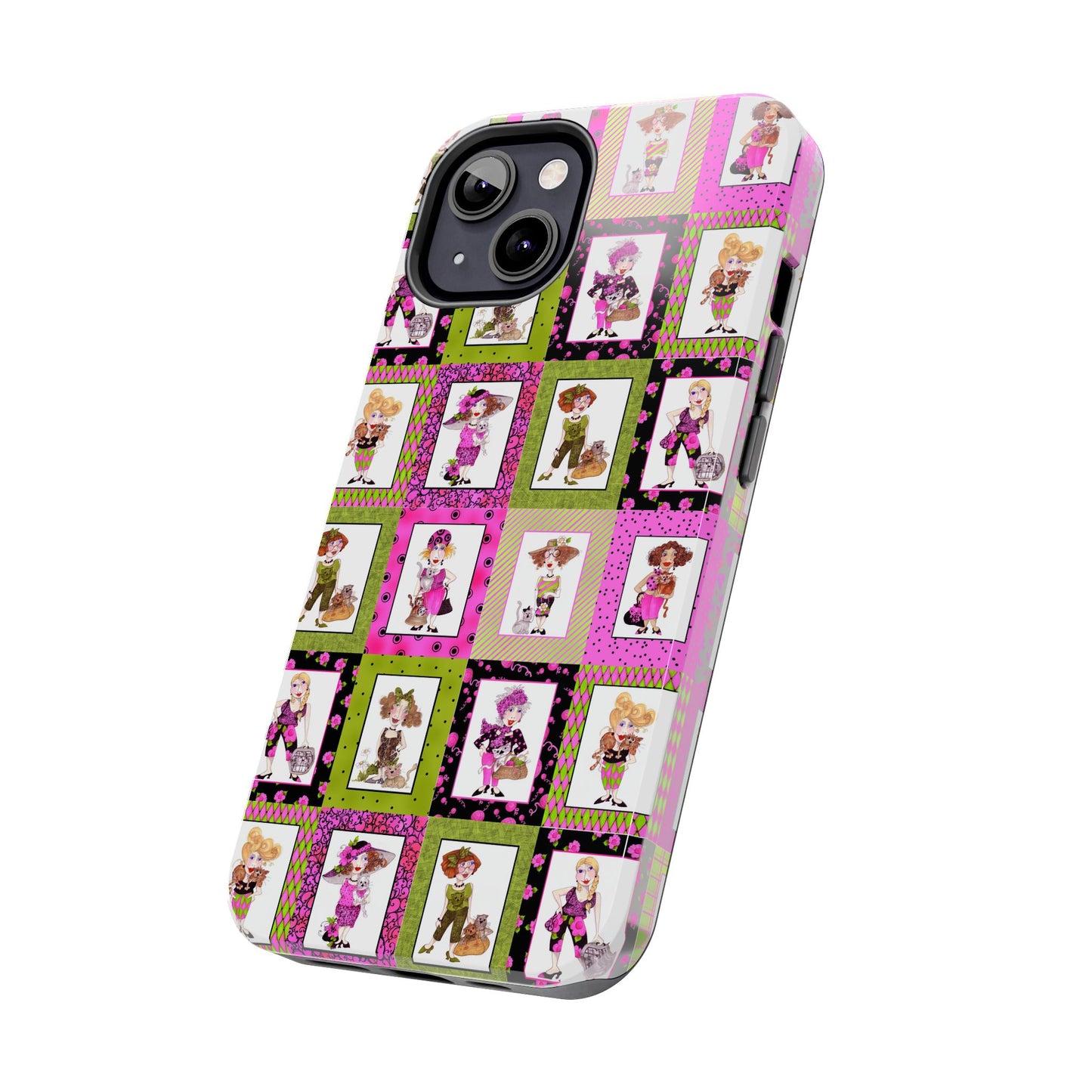 Cat Ladies Cerise Phone Case