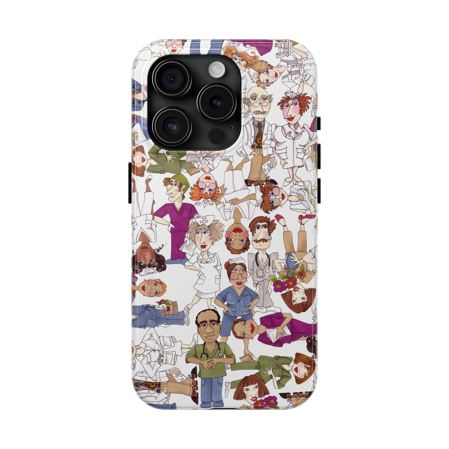 Diverse Nurse White Phone Case