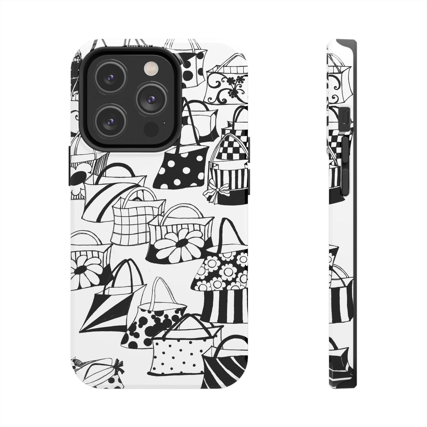 Totes White / Black Phone Case