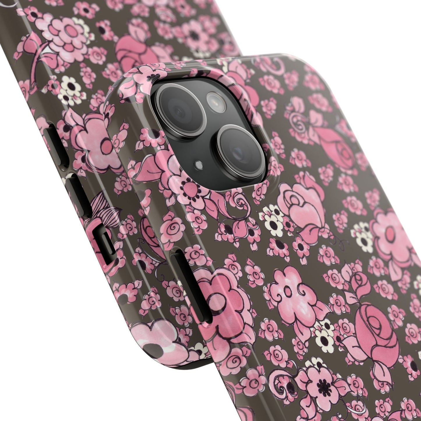 Profuse Posies Mocha Phone Case