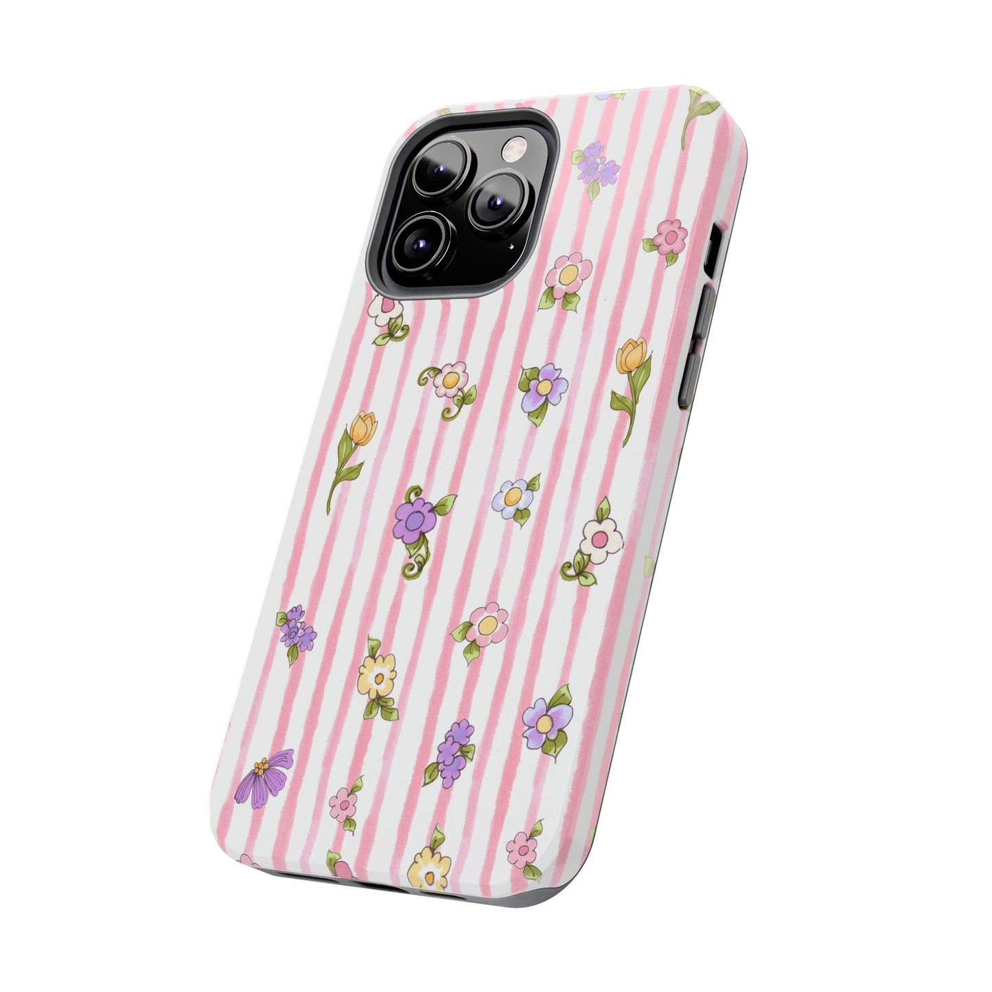 Pretty Posie Stripe Phone Case