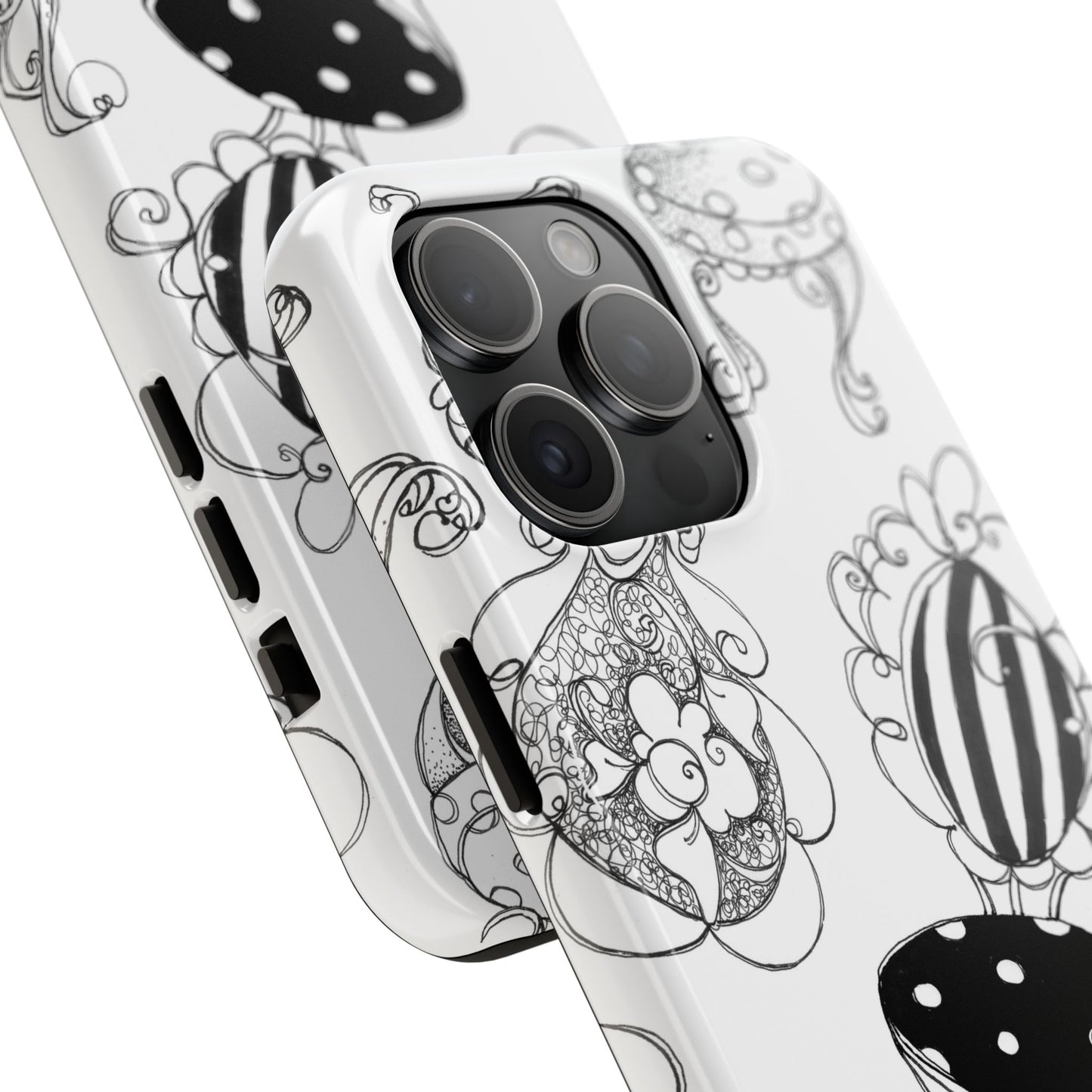 Bistro Chairs White Phone Case