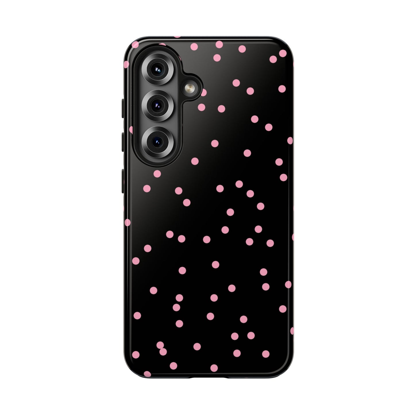 Space Dots Black / Pink Phone Case