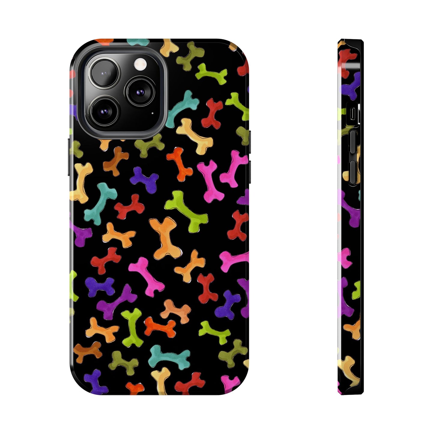 Happy Bones Black Phone Case