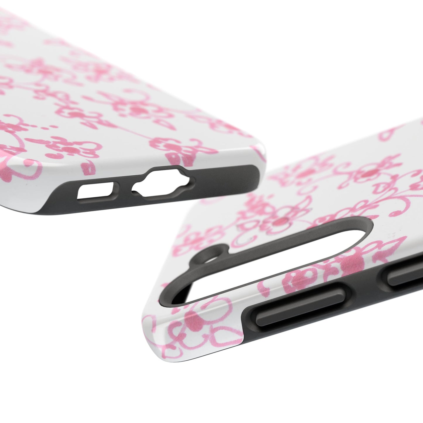 Juliette Ladies White / Pink Flowers Phone Case