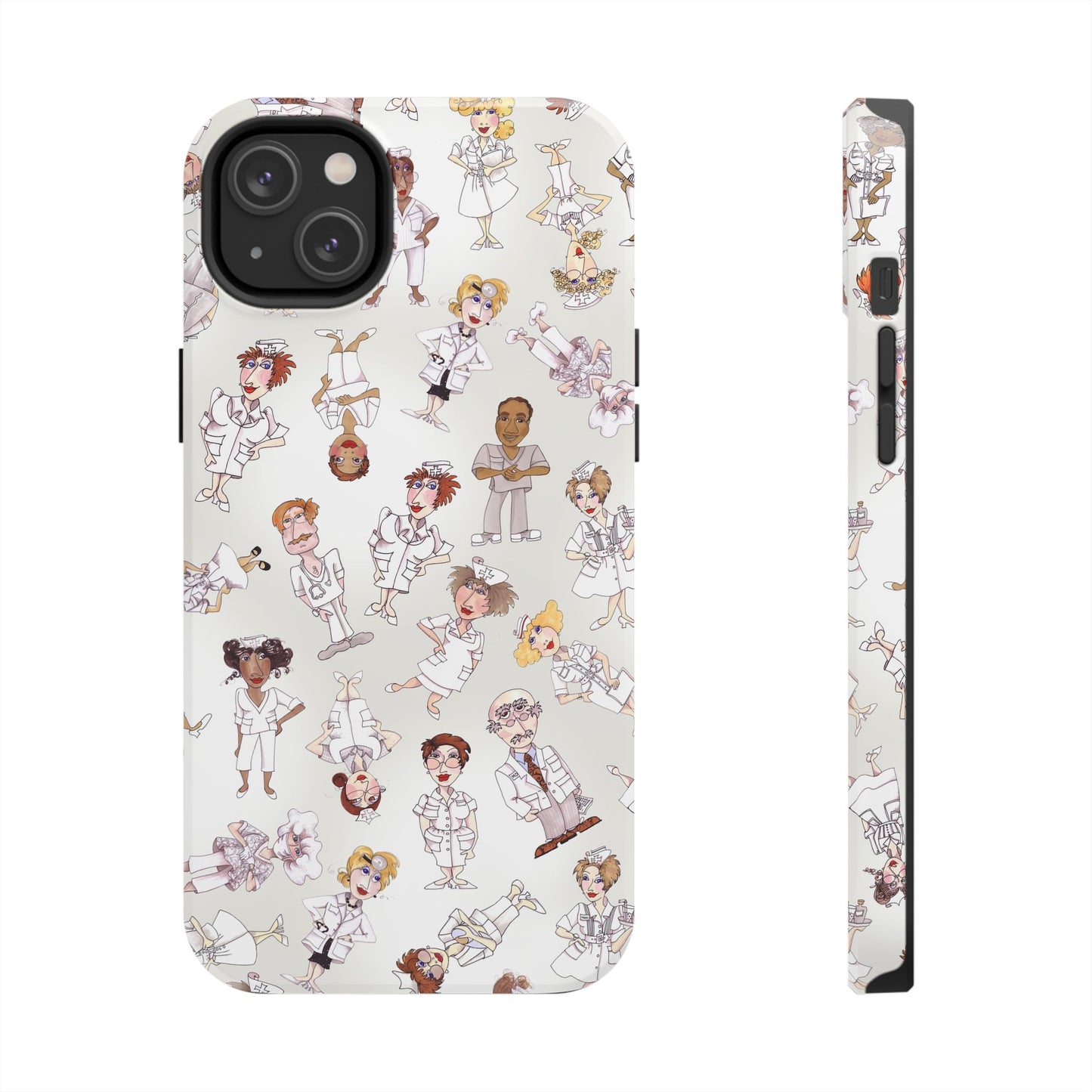 Tossed Nurses Gray Phone Case