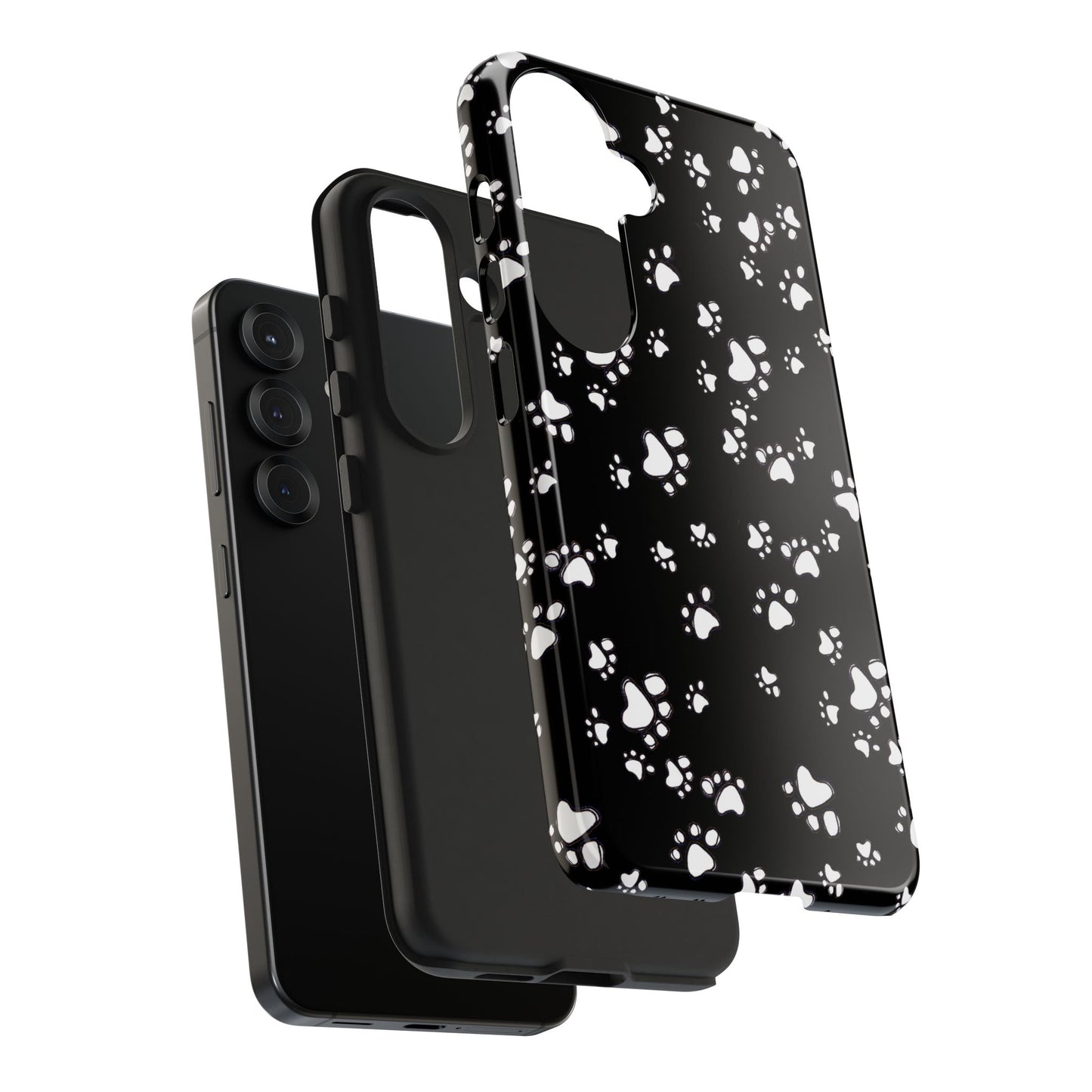 Paw Flakes Black Phone Case