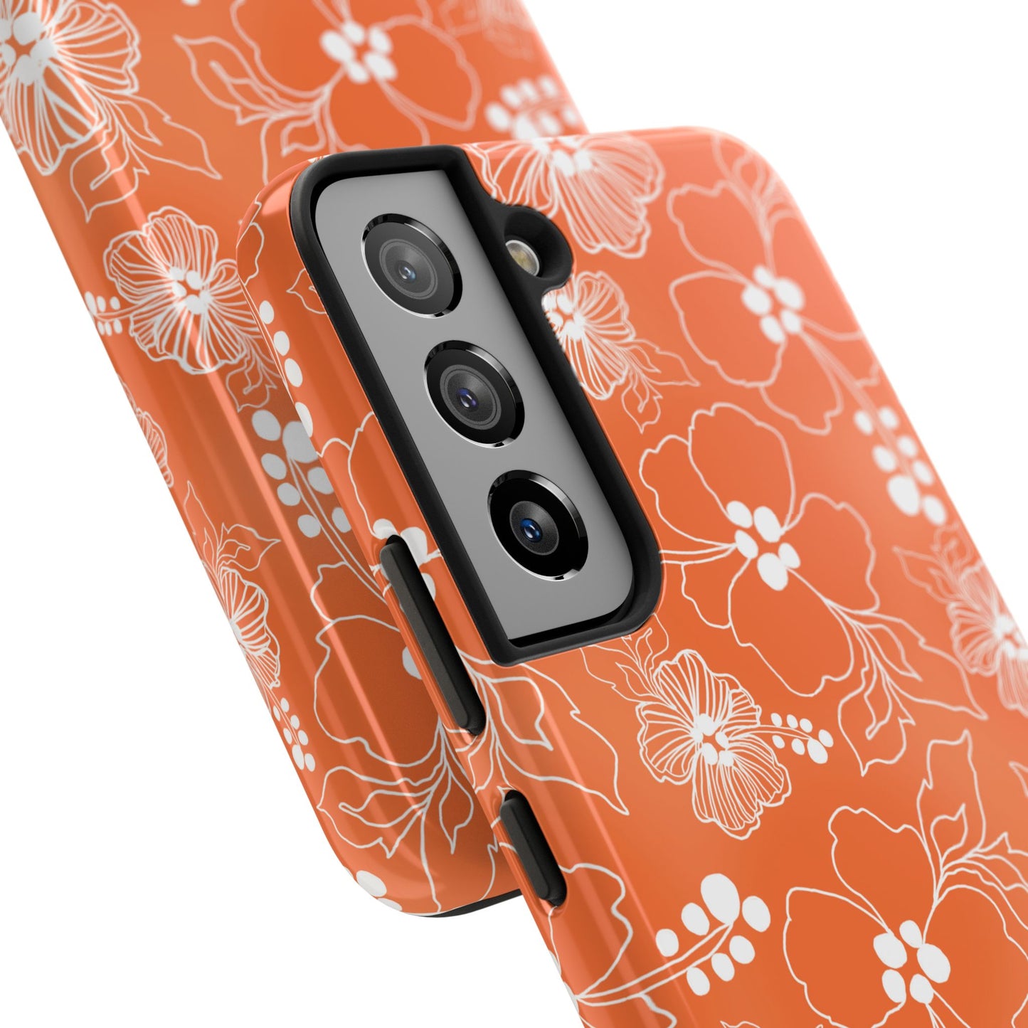 Lacey Hibiscus Coral Phone Case