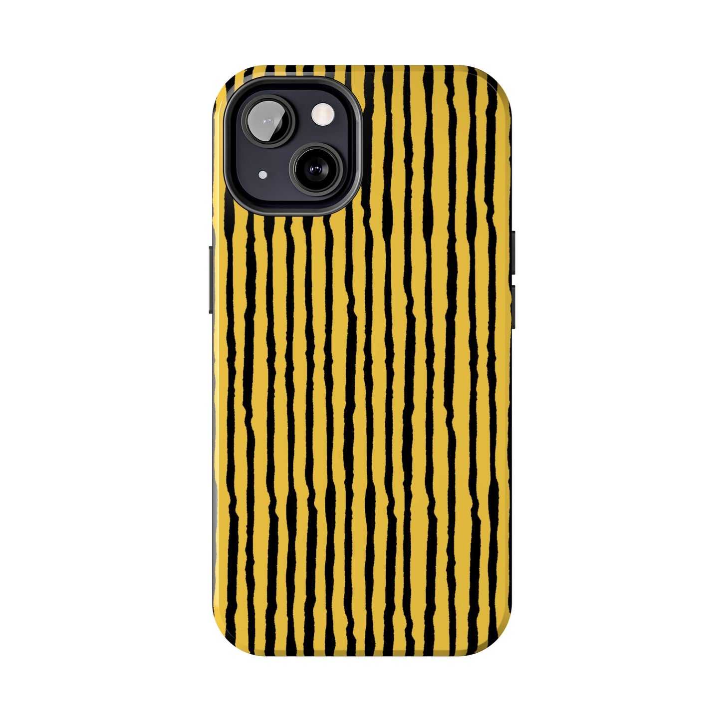 Sorta Stripe Yellow / Black Phone Case