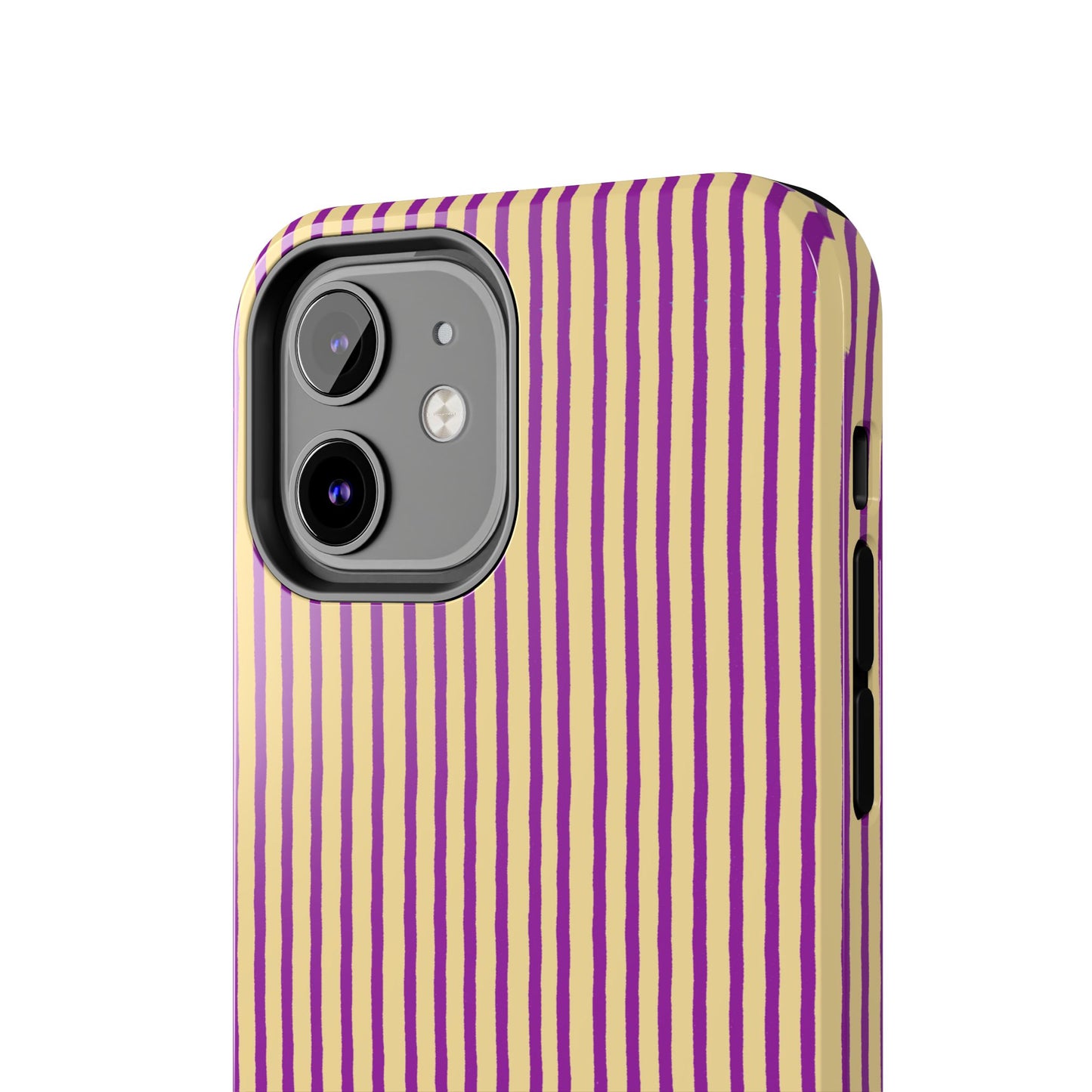 Stripe Yellow / Purple Phone Case