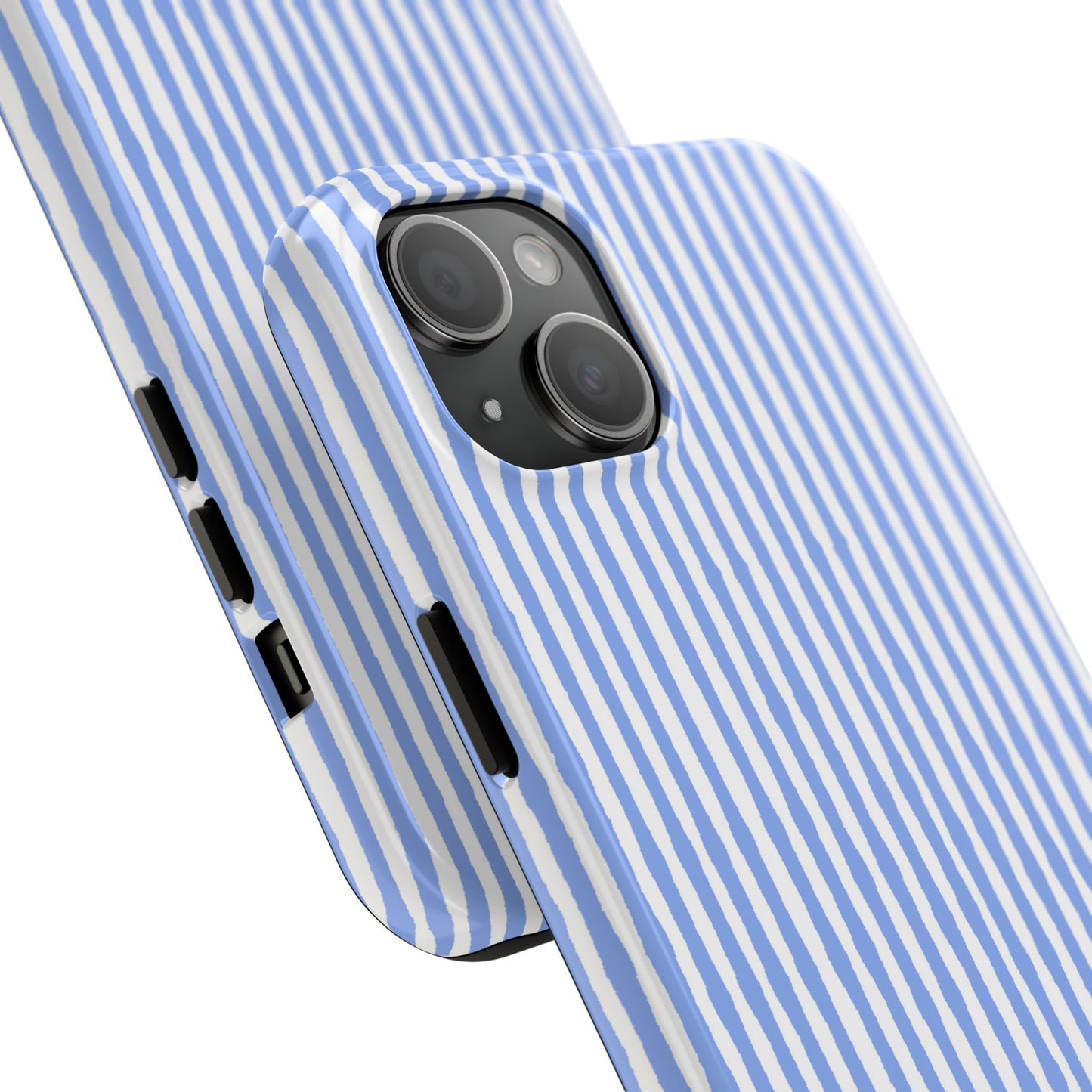 Lazy Stripe Blue / White Phone Case