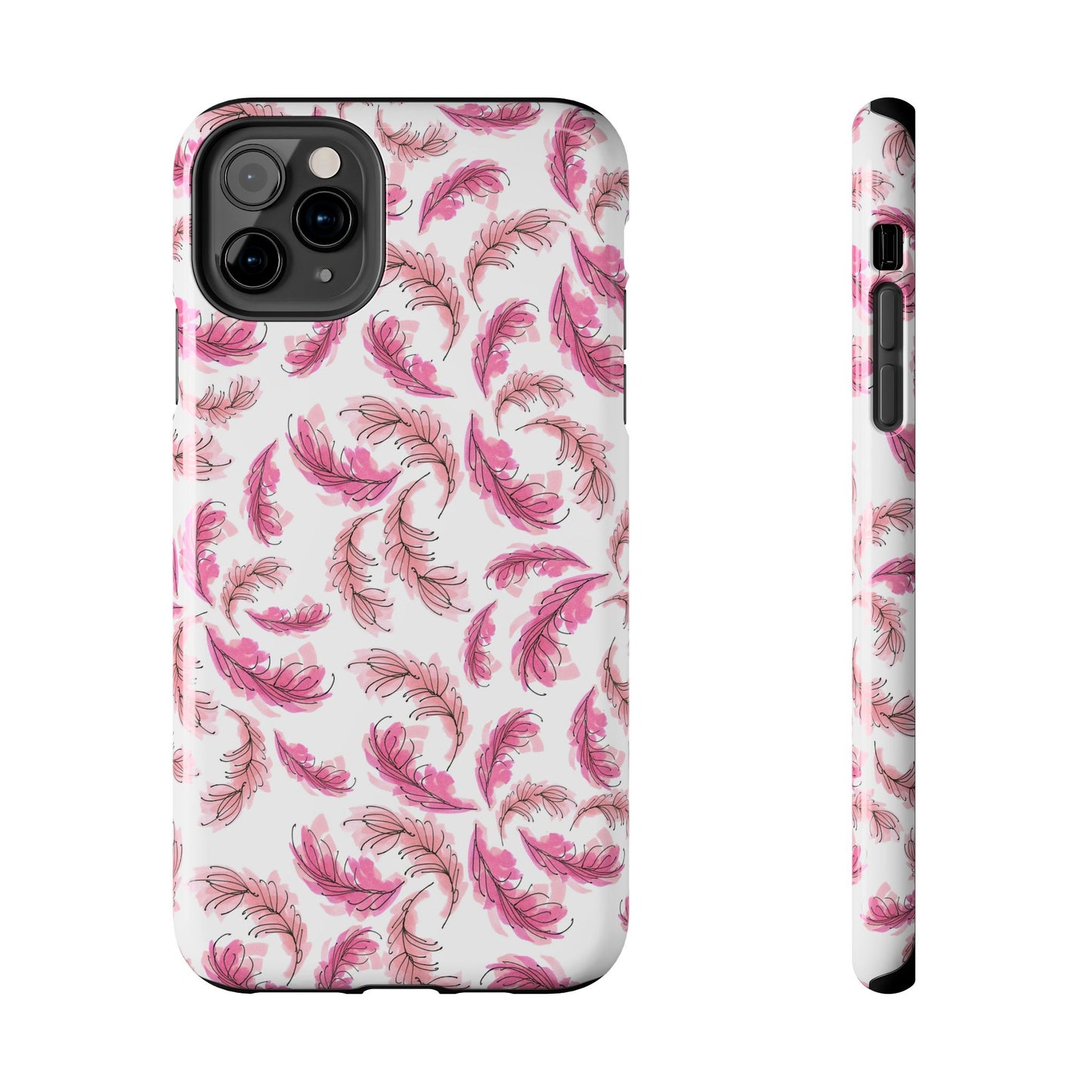 Flam Feathers White Phone Case