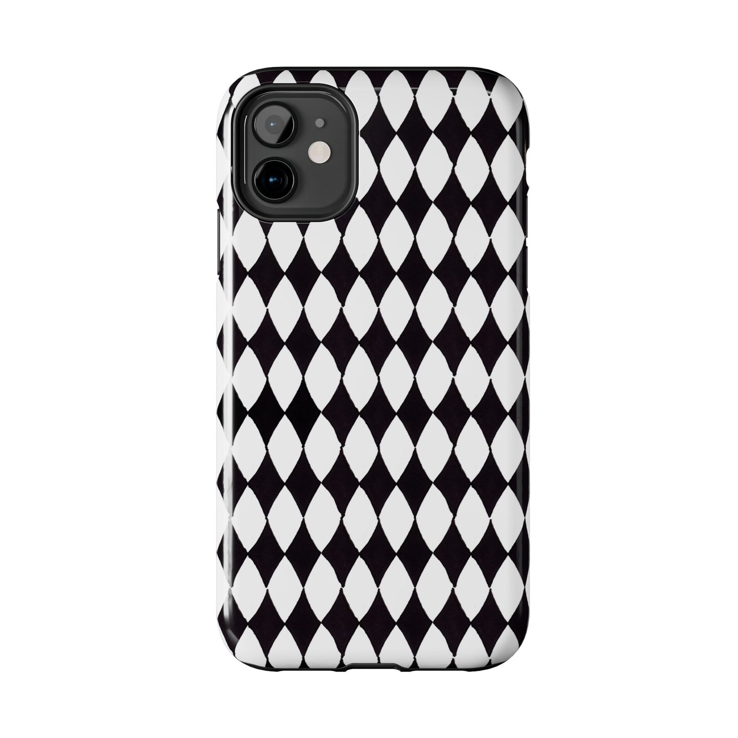 Diamond White / Black Phone Case
