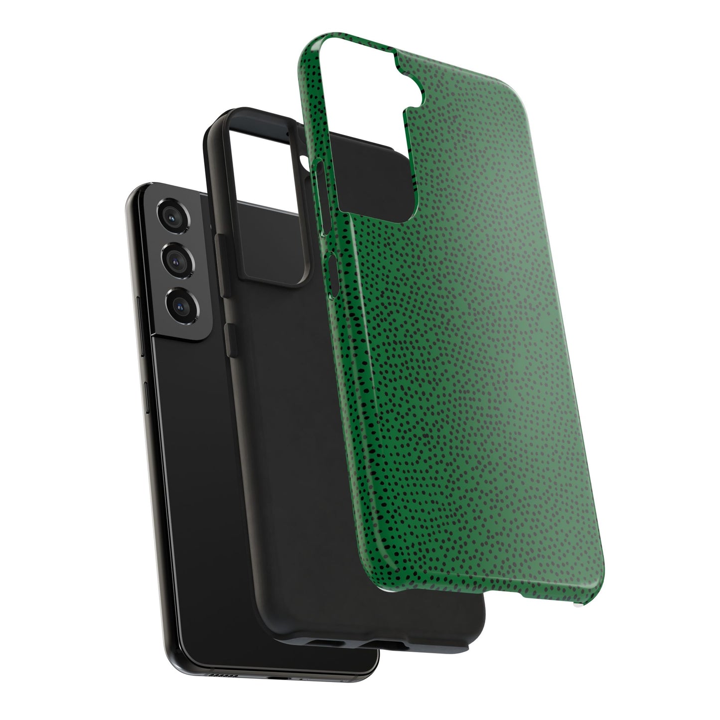 Mini Dot Green / Black Phone Case