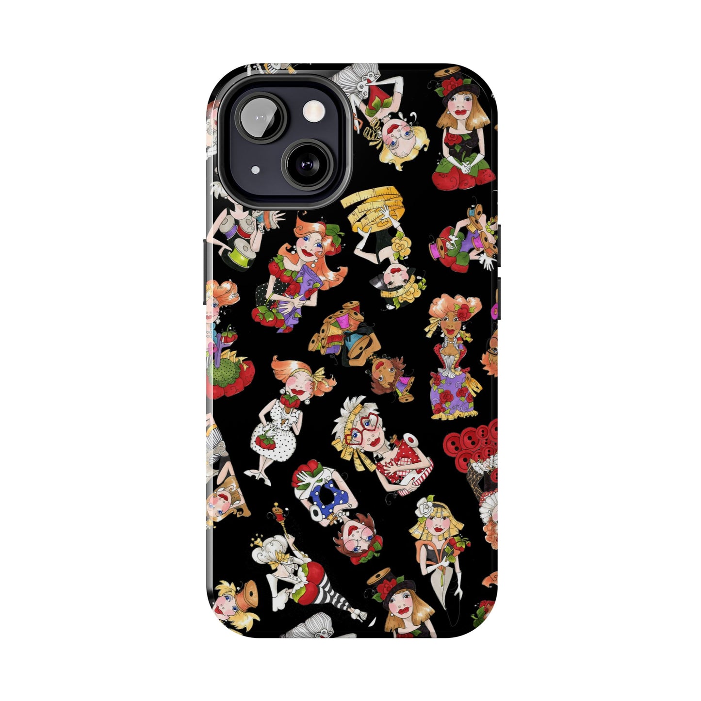 Curious Toss Black Phone Case