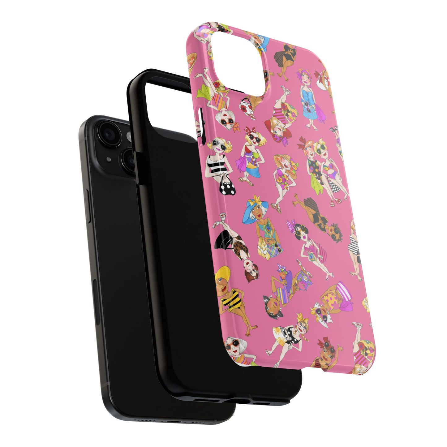 Tossed Beauties Pink Phone Case