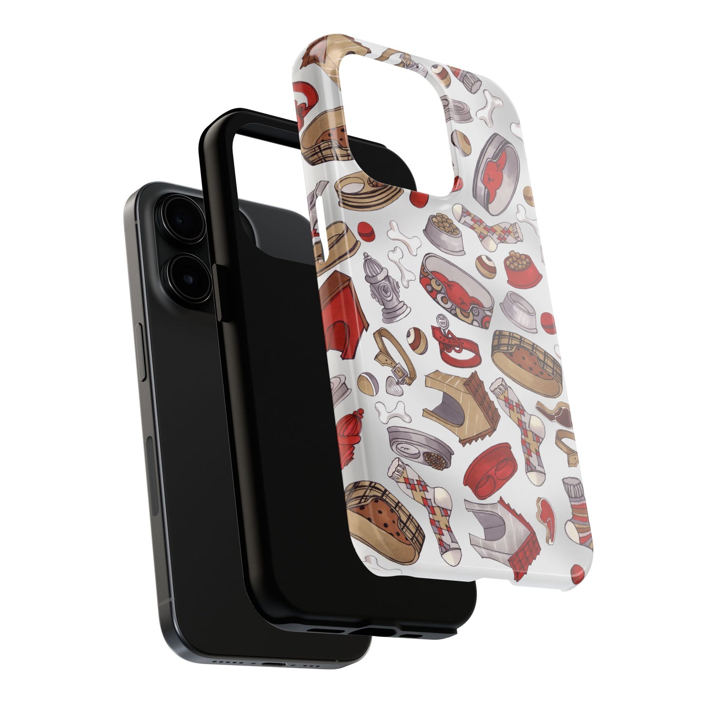 Doggie Stuff Gray Phone Case
