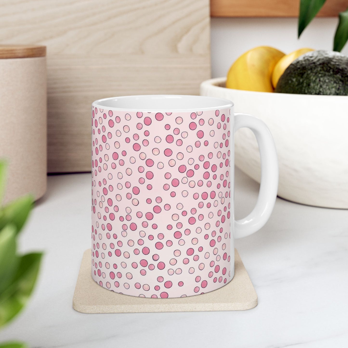 Water Spots Pink / Pink Cup
