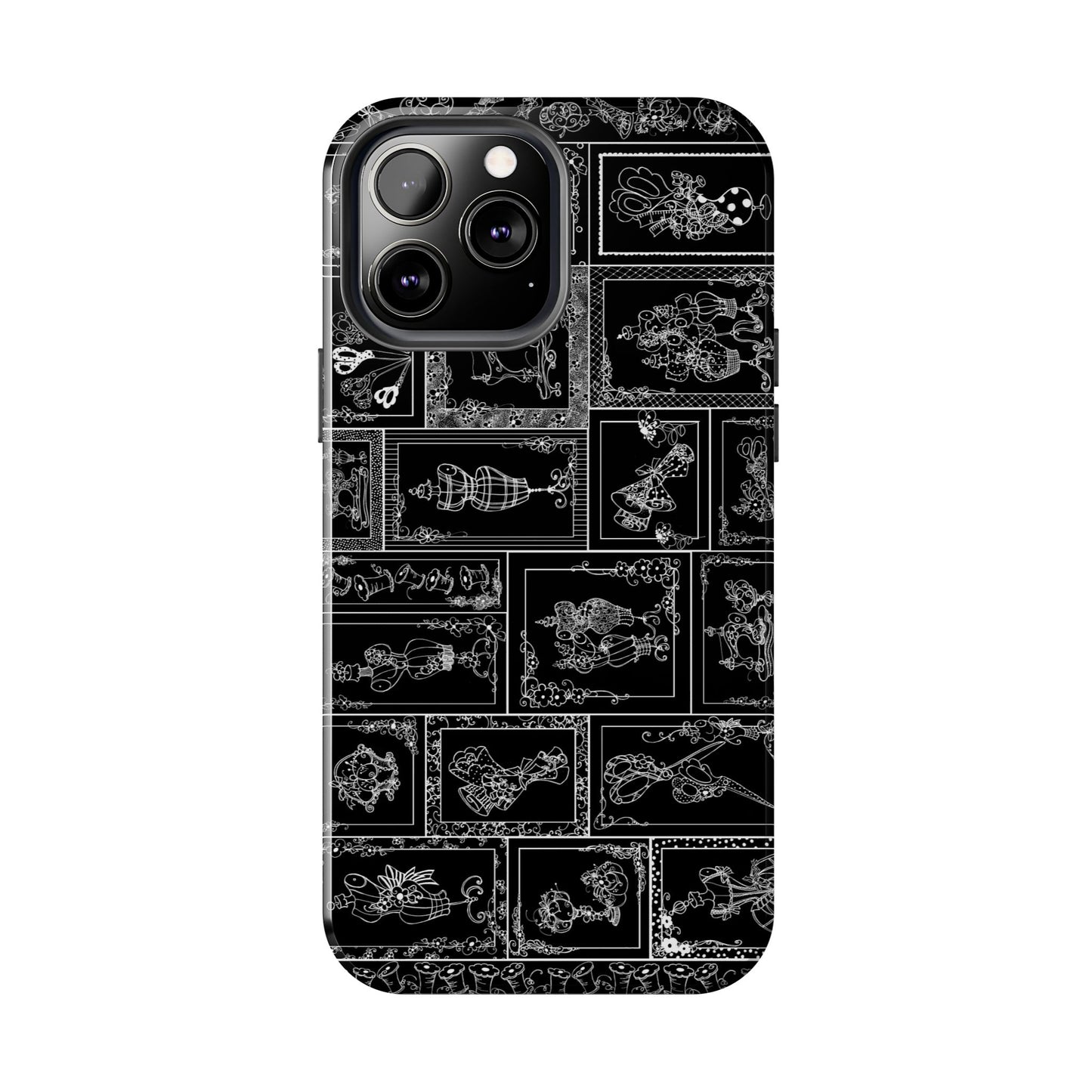 Sew Fancy Black Phone Case