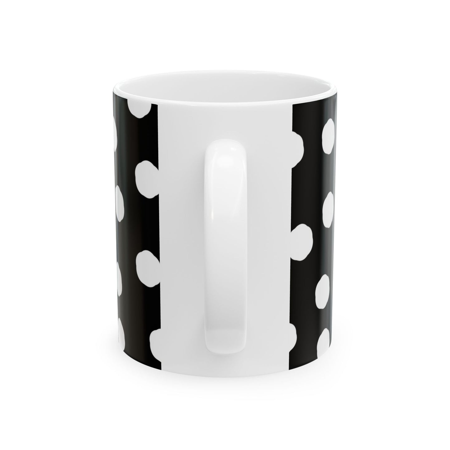 Jumbo Dots Black / White Cup