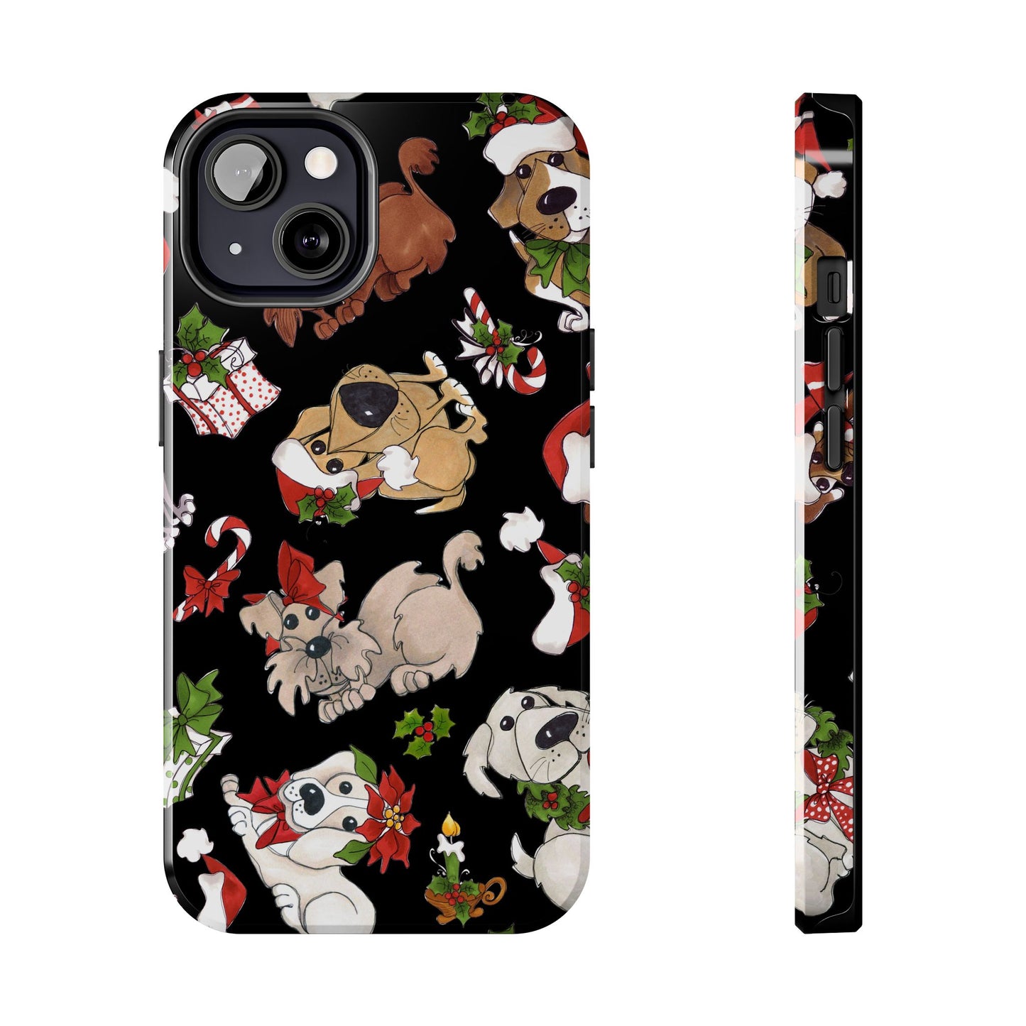 Doggie Toss Black Phone Case