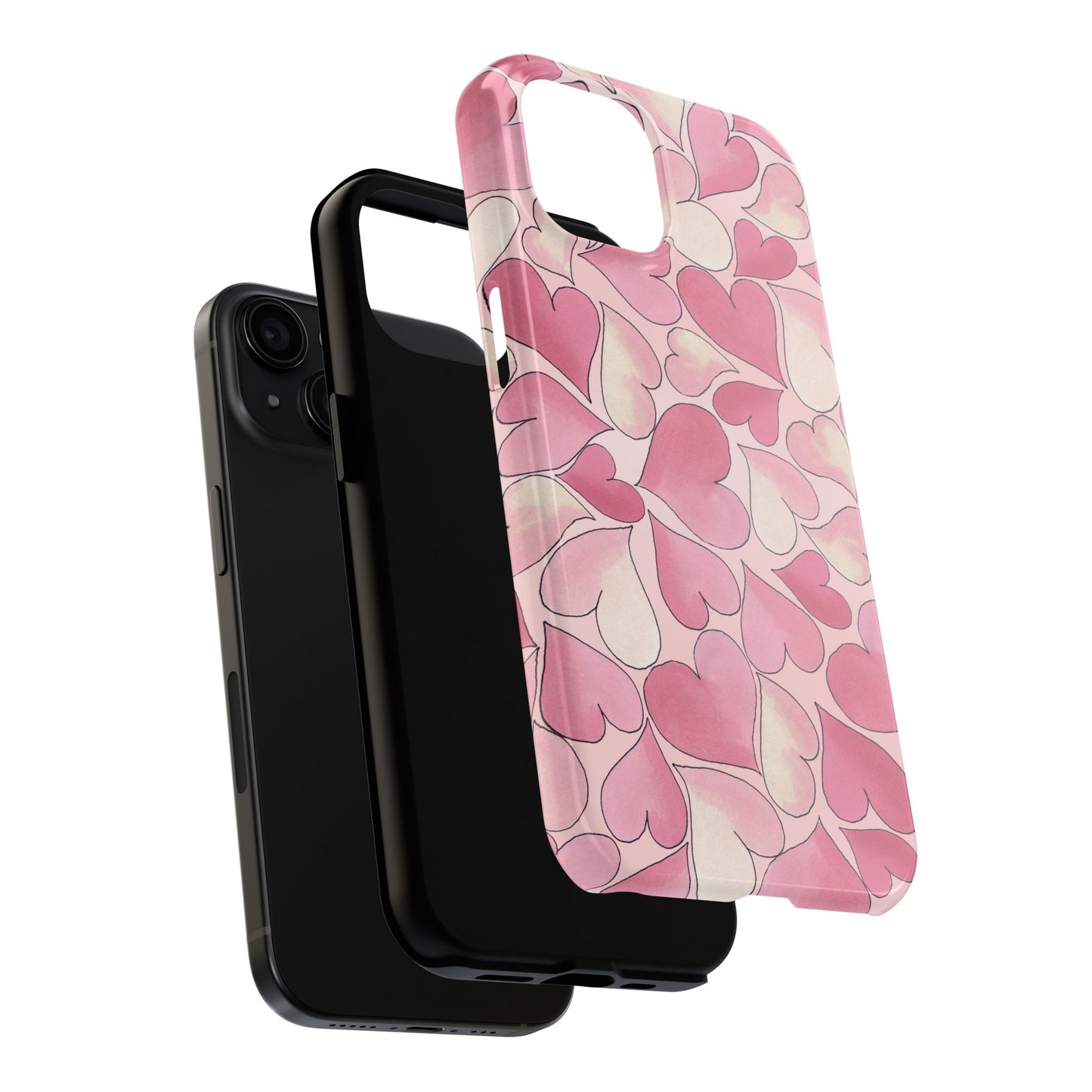 Hearts Pink Sky Phone Case