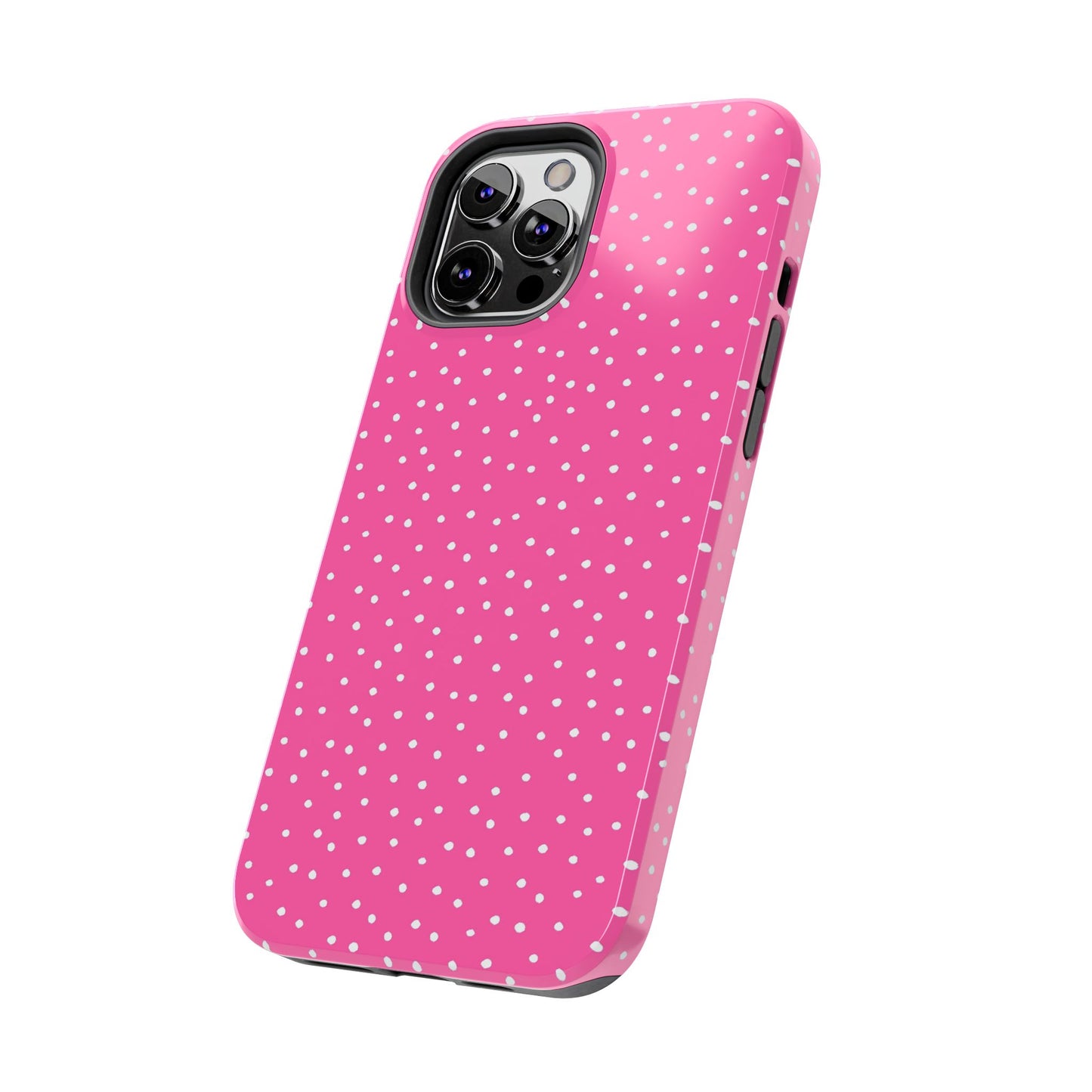 Dinky Dots Bright Pink / White Phone Case